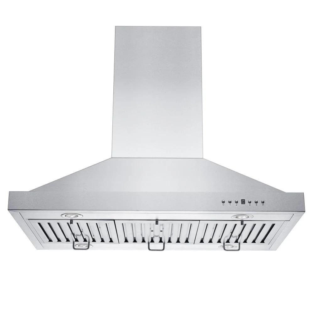 36 in. Ducted Island Mount Range Hood with Single Remote Blower in Stainless Steel (GL2i-RS-36-400) - Image 3