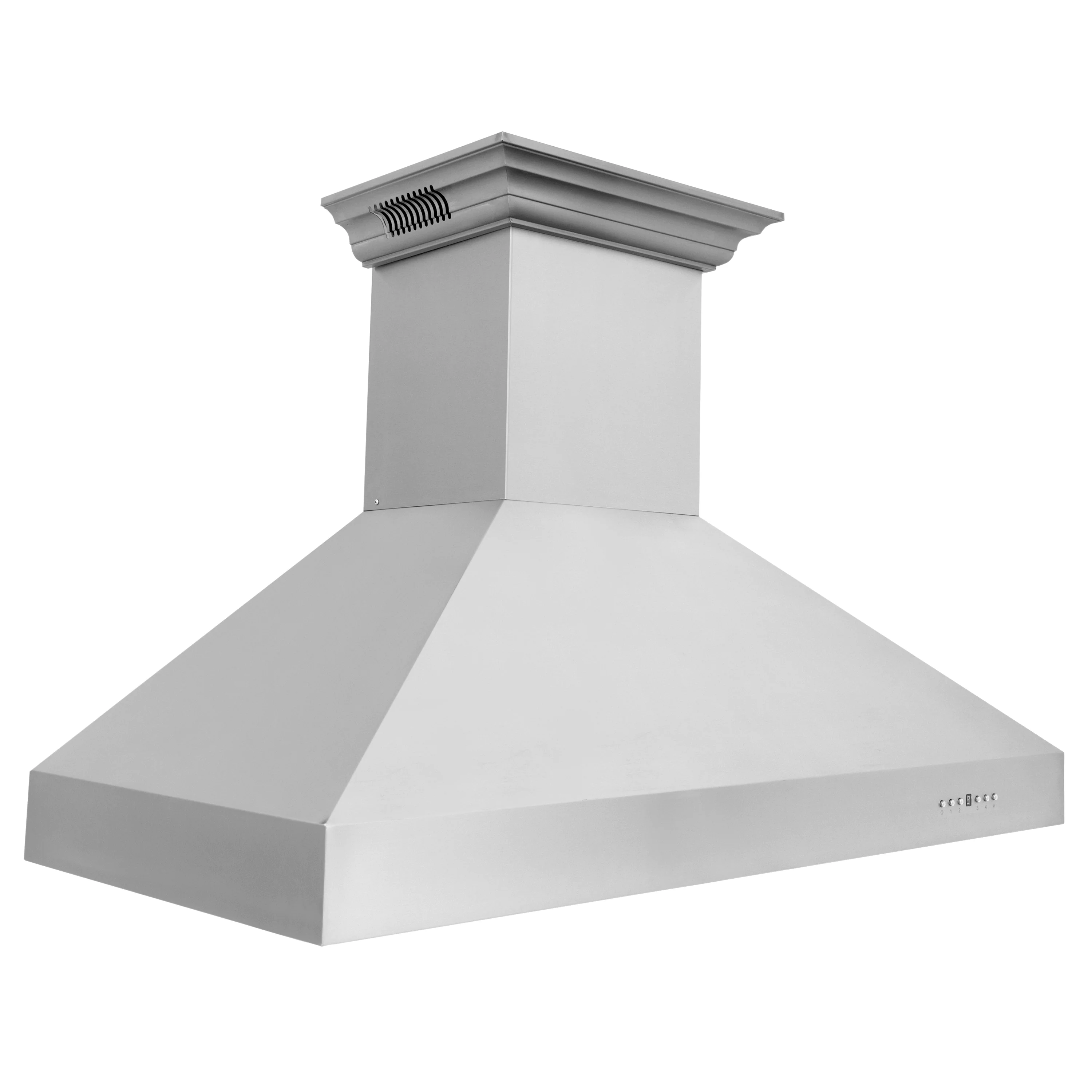 48" ZLINE CrownSound™Ducted Vent Wall Mount Range Hood in Stainless Steel with Built-in Bluetooth Speakers (667CRN-BT-48) - Image 6