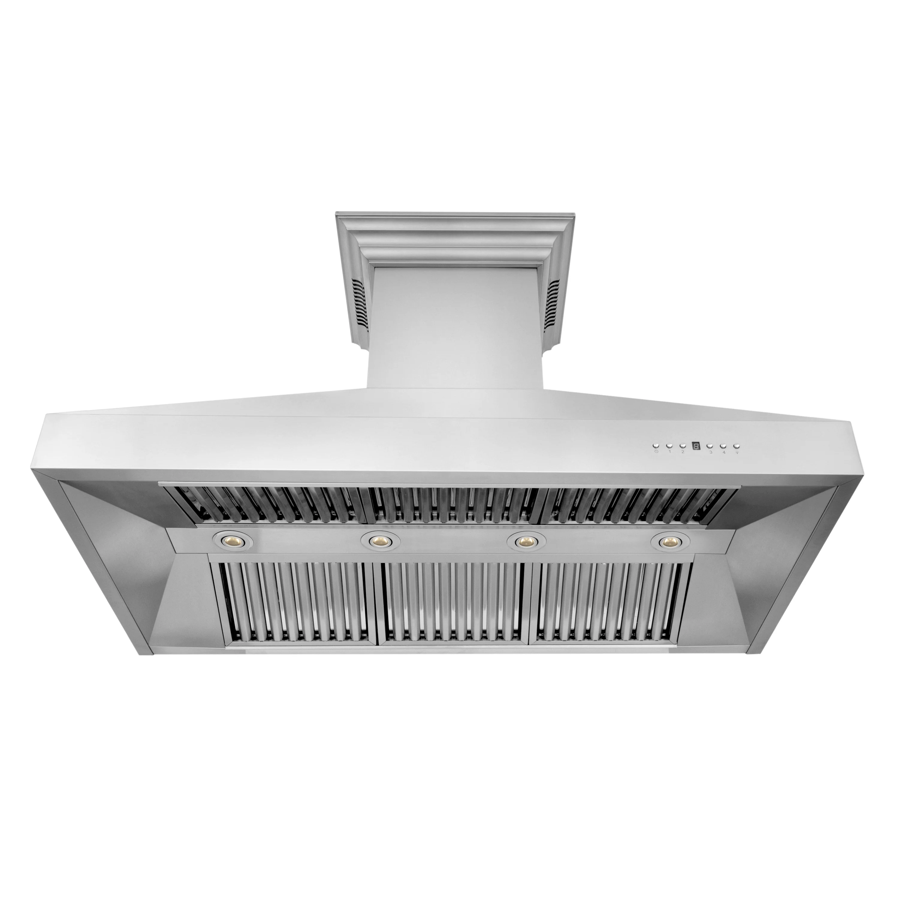 48" ZLINE CrownSound™Ducted Vent Wall Mount Range Hood in Stainless Steel with Built-in Bluetooth Speakers (667CRN-BT-48) - Image 7