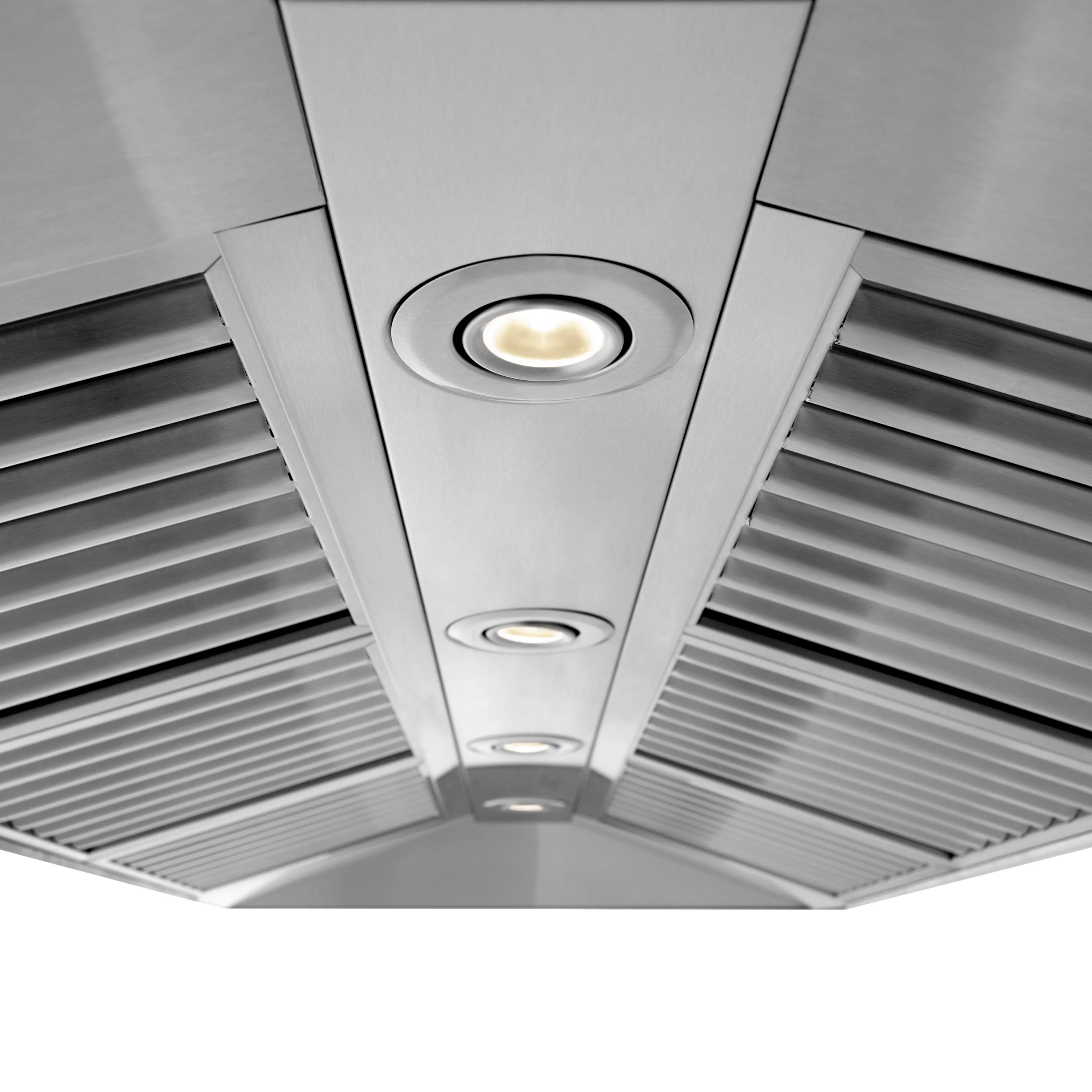 48" ZLINE CrownSound™Ducted Vent Wall Mount Range Hood in Stainless Steel with Built-in Bluetooth Speakers (667CRN-BT-48) - Image 9