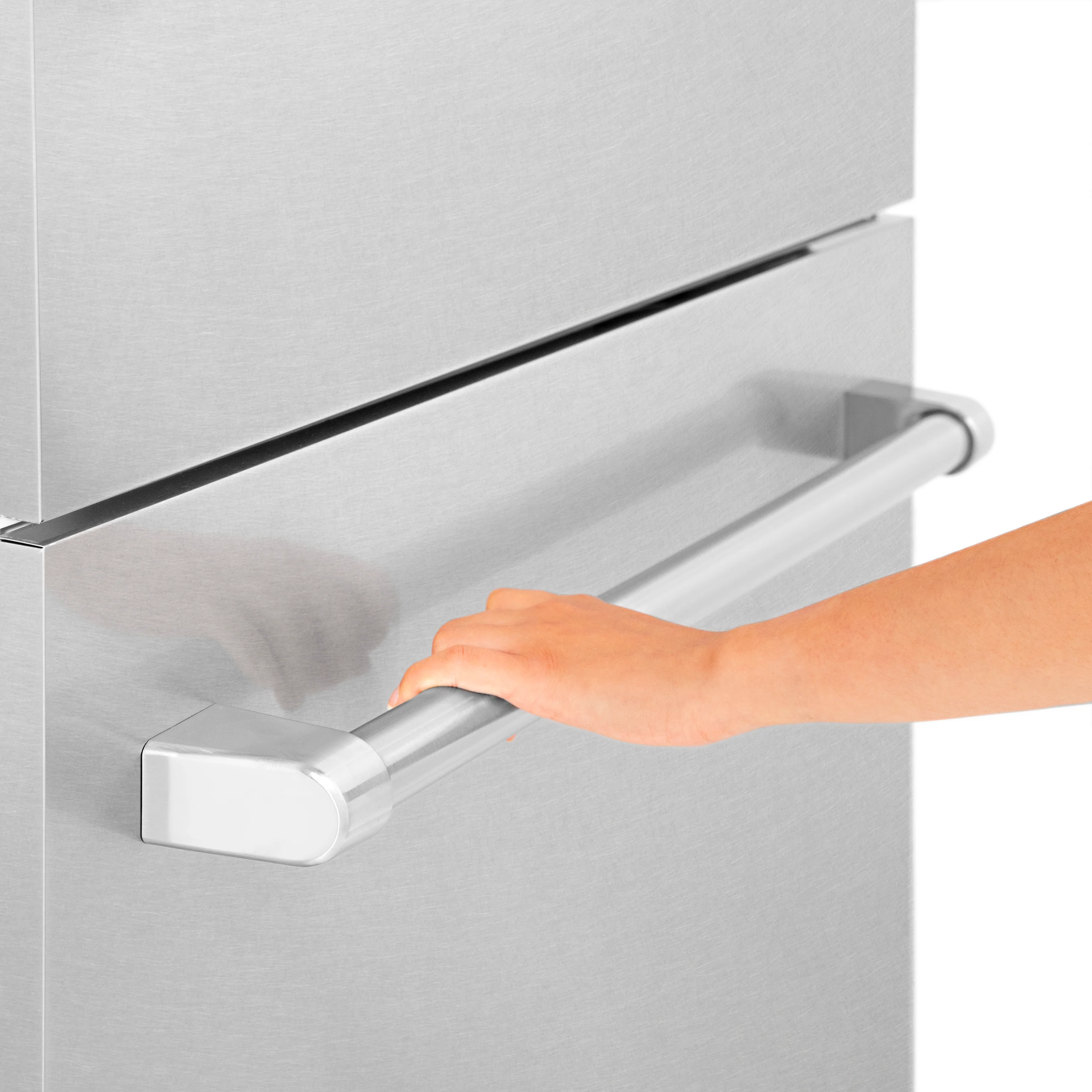 ZLINE 30 in. Refrigerator Panels in Satin Stainless Steel for a 30 in. Built-in Refrigerator (RPBIV-SN-30) - Image 8