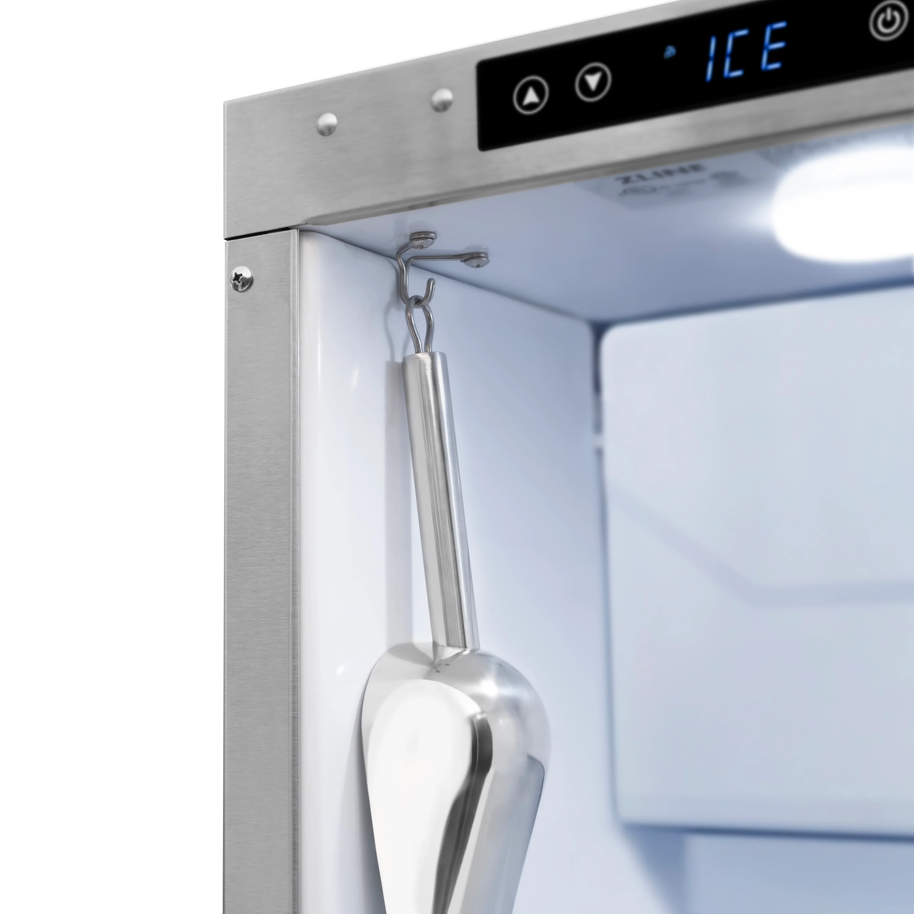 ZLINE 15 in. Touchstone Clear Cube Ice Maker with Drain Pump and Solid Stainless Steel Door (ICCD-ST-15) - Image 5