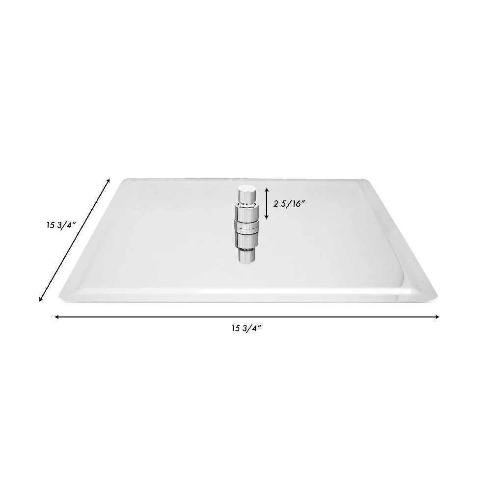 ZLINE Bliss 16 in. Rainfall Shower Head in Chrome (BLS-H16-CH) - Image 6