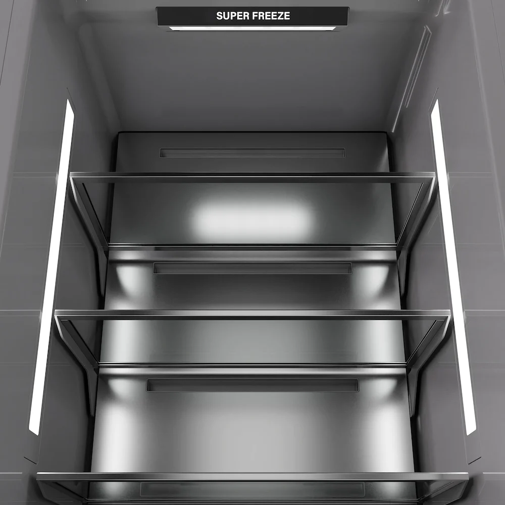 ZLINE 18 in. 8.6 cu. ft. Panel Ready Left Hinge Column Freezer with Graphite Gray Interior, Open Box-Great Condition - Image 12