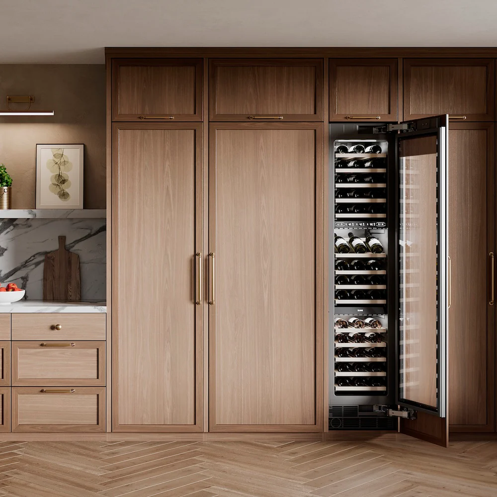 ZLINE 18 in. 9.0 cu. ft. Triple Zone 68 Bottle Panel Ready Right Hinge Column Wine Cooler, Open Box-Great Condition - Image 2