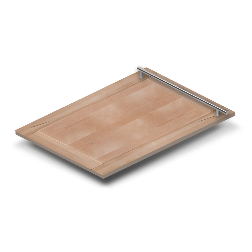 ZLINE 18 in. Dishwasher Panel in Unfinished Wood with Modern Handle (DP-UF-18) - Image 3