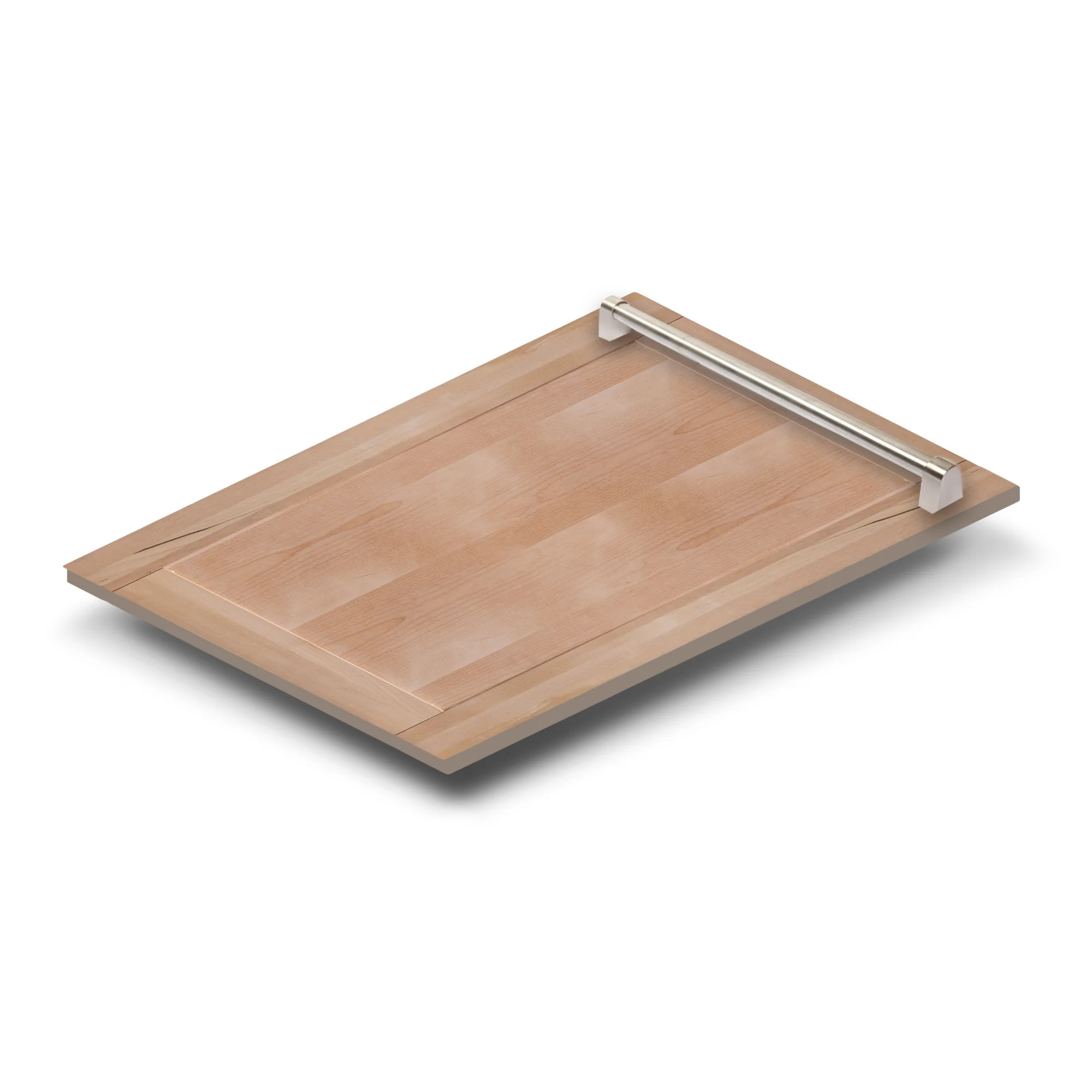 ZLINE 18 in. Dishwasher Panel in Unfinished Wood with Traditional Handle (DP-UF-H-18) - Image 2