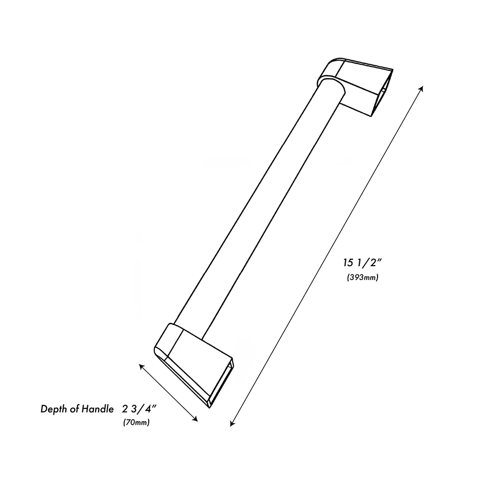 ZLINE 18 in. Helix Handle (Set of 1) for Paramount and Select Ranges in Black Stainless Steel (SGZ-054C-K-BS) - Image 4