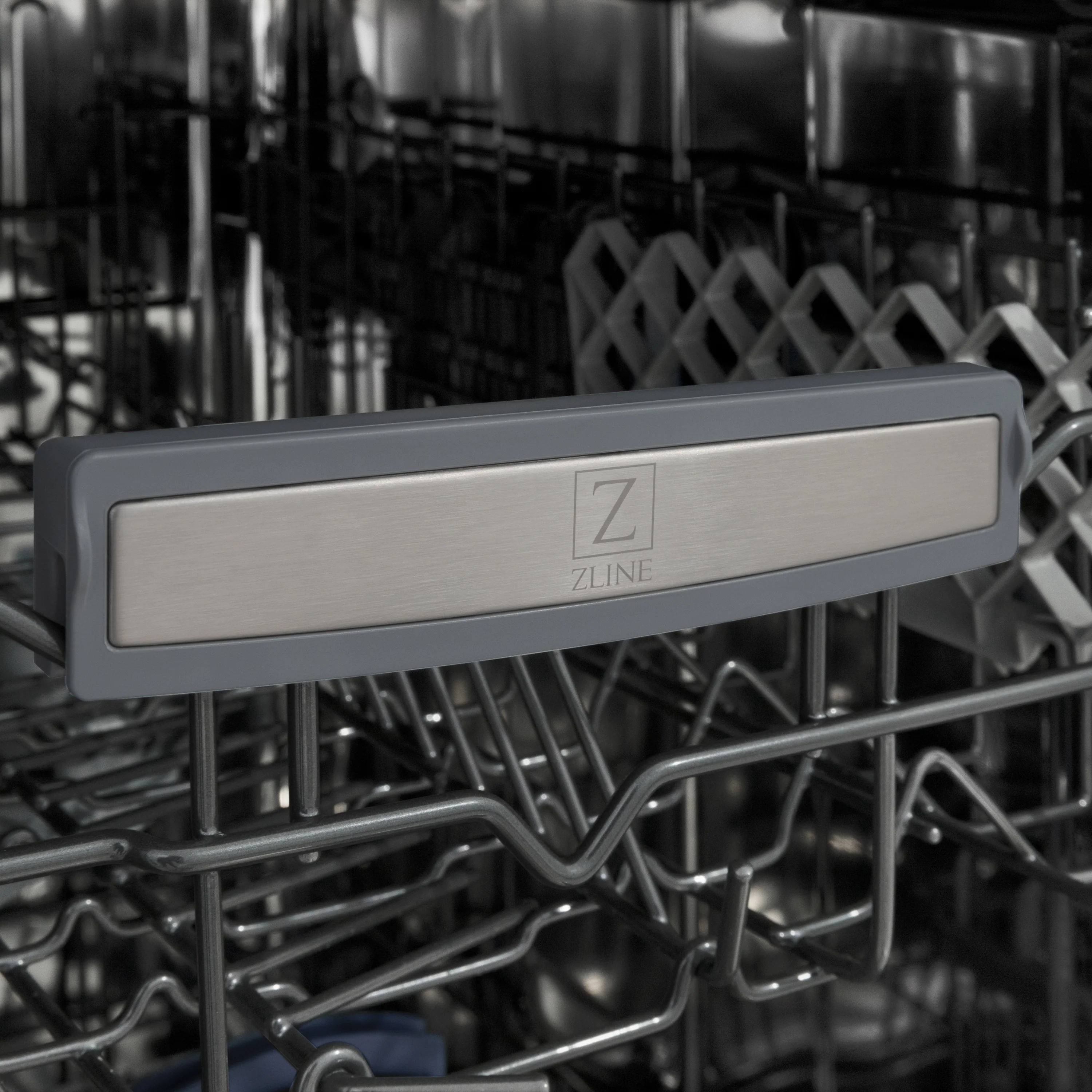 ZLINE 18 in. Tallac Series 3rd Rack Top Control Built-In Dishwasher in Blue Matte with Stainless Steel Tub, 51dBa (DWV-BM-18) - Image 15