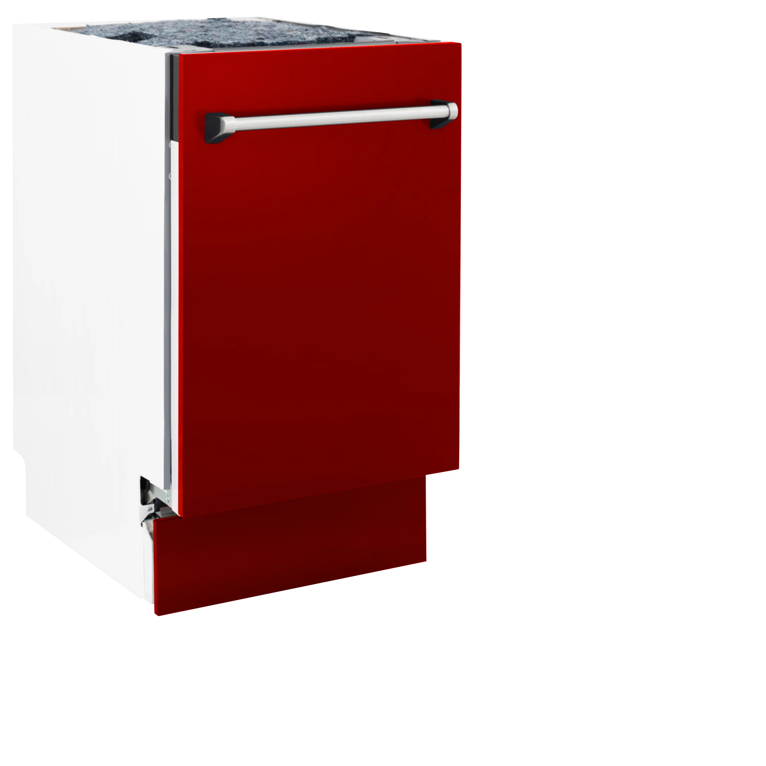 ZLINE 18 in. Tallac Series 3rd Rack Top Control Built-In Dishwasher in Red Gloss with Stainless Steel Tub, 51dBa (DWV-RG-18) - Image 15