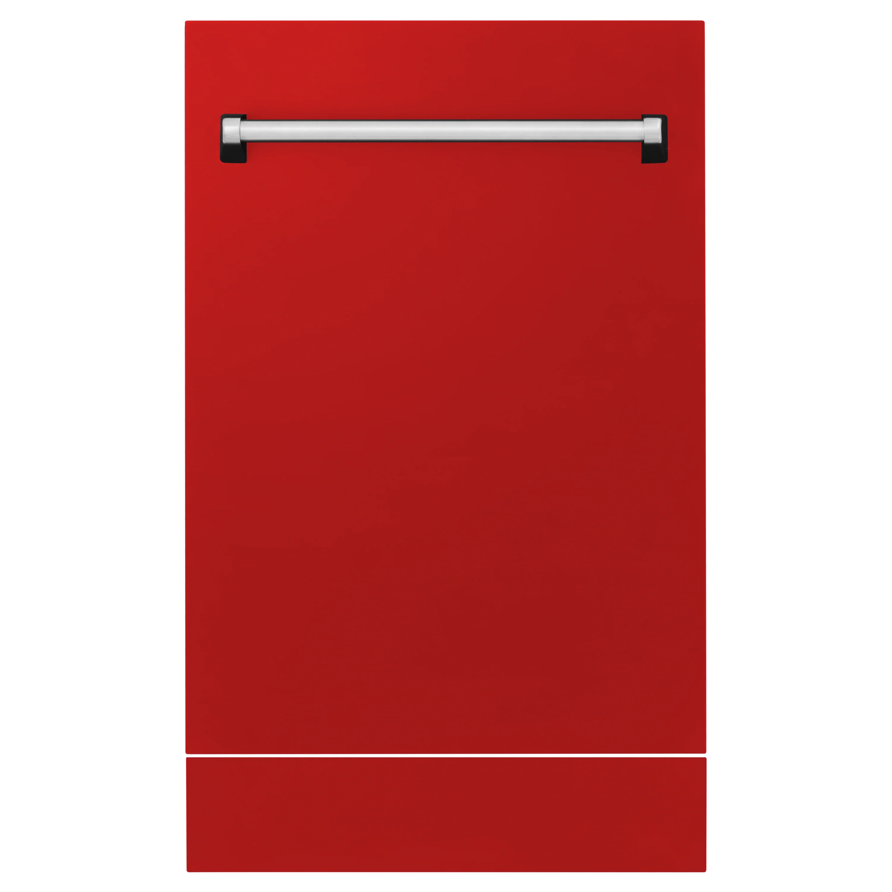 ZLINE 18 in. Tallac Series 3rd Rack Top Control Built-In Dishwasher in Red Matte with Stainless Steel Tub, 51dBa (DWV-RM-18)