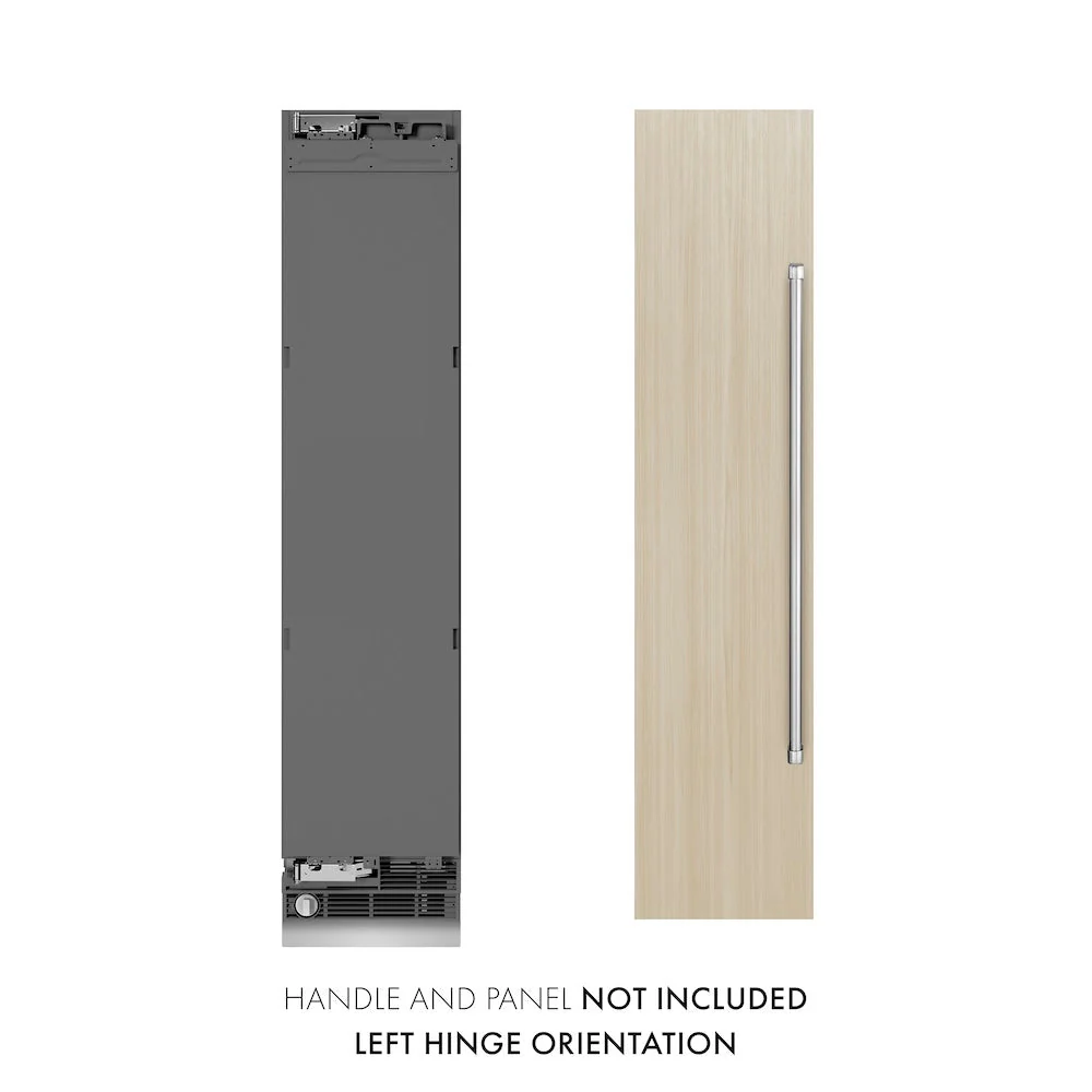 ZLINE 18 in. 8.6 cu. ft. Panel Ready Left Hinge Column Freezer with Graphite Gray Interior (RBCFVL-18) - Image 2