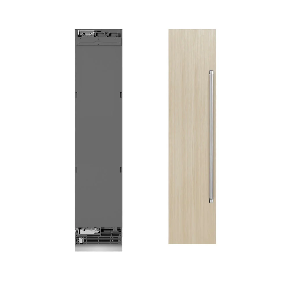 ZLINE 18 in. 8.6 cu. ft. Panel Ready Left Hinge Column Freezer with Graphite Gray Interior (RBCFVL-18) - Image 3