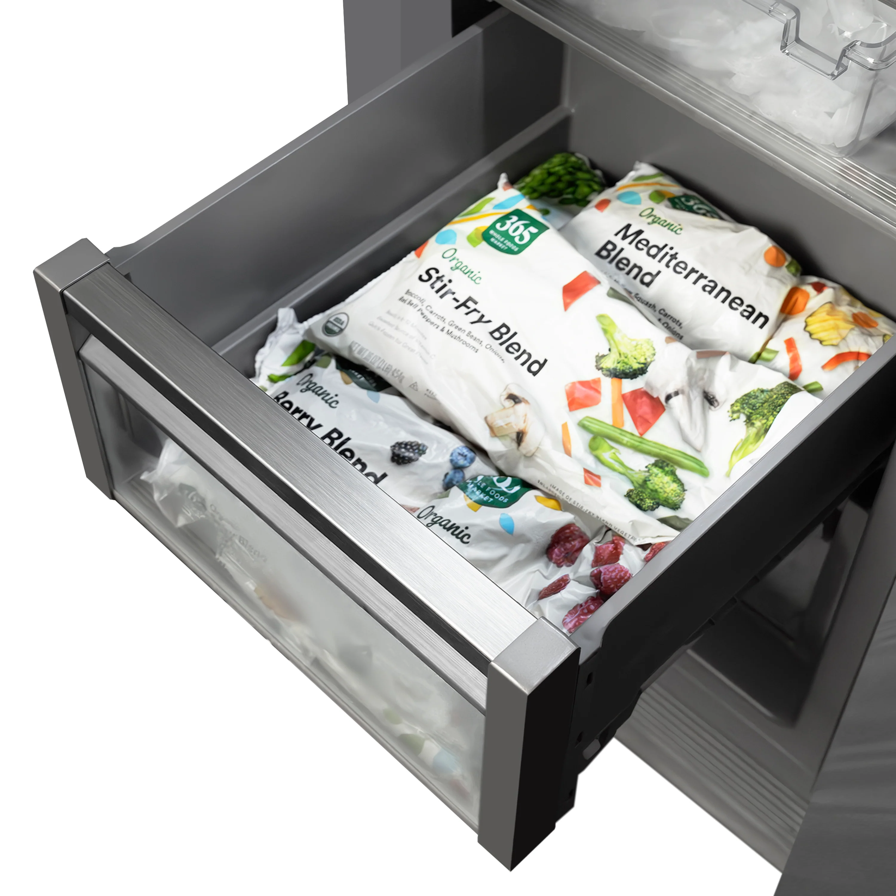 ZLINE 18 in. 8.6 cu. ft. Right Hinge Column Freezer in Satin Stainless Steel with Graphite Gray Interior (RCFVR-SN-18) - Image 7