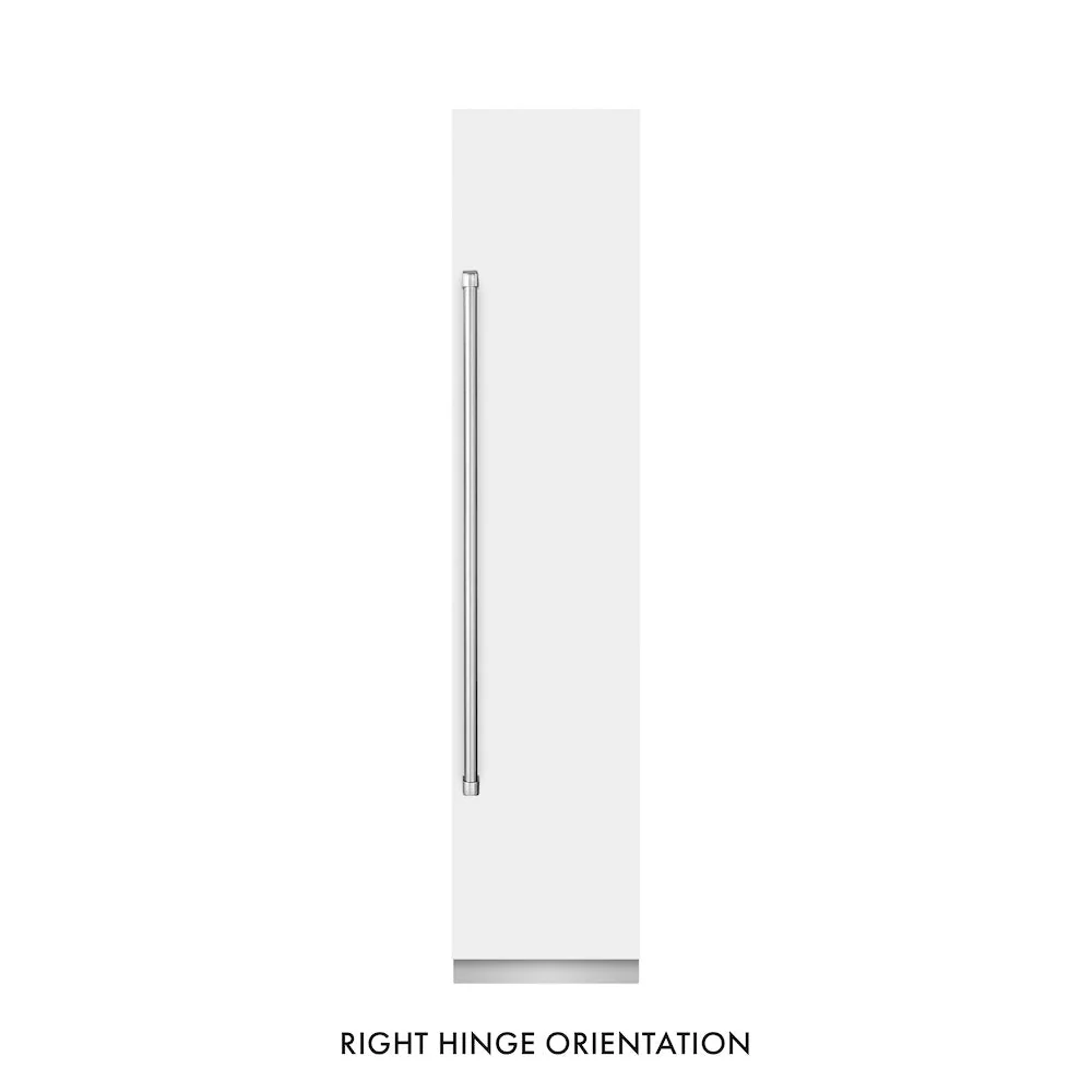 ZLINE 18 in. 8.6 cu. ft. Right Hinge Column Freezer in White Matte with Graphite Gray Interior (RCFVR-WM-18) - Image 3
