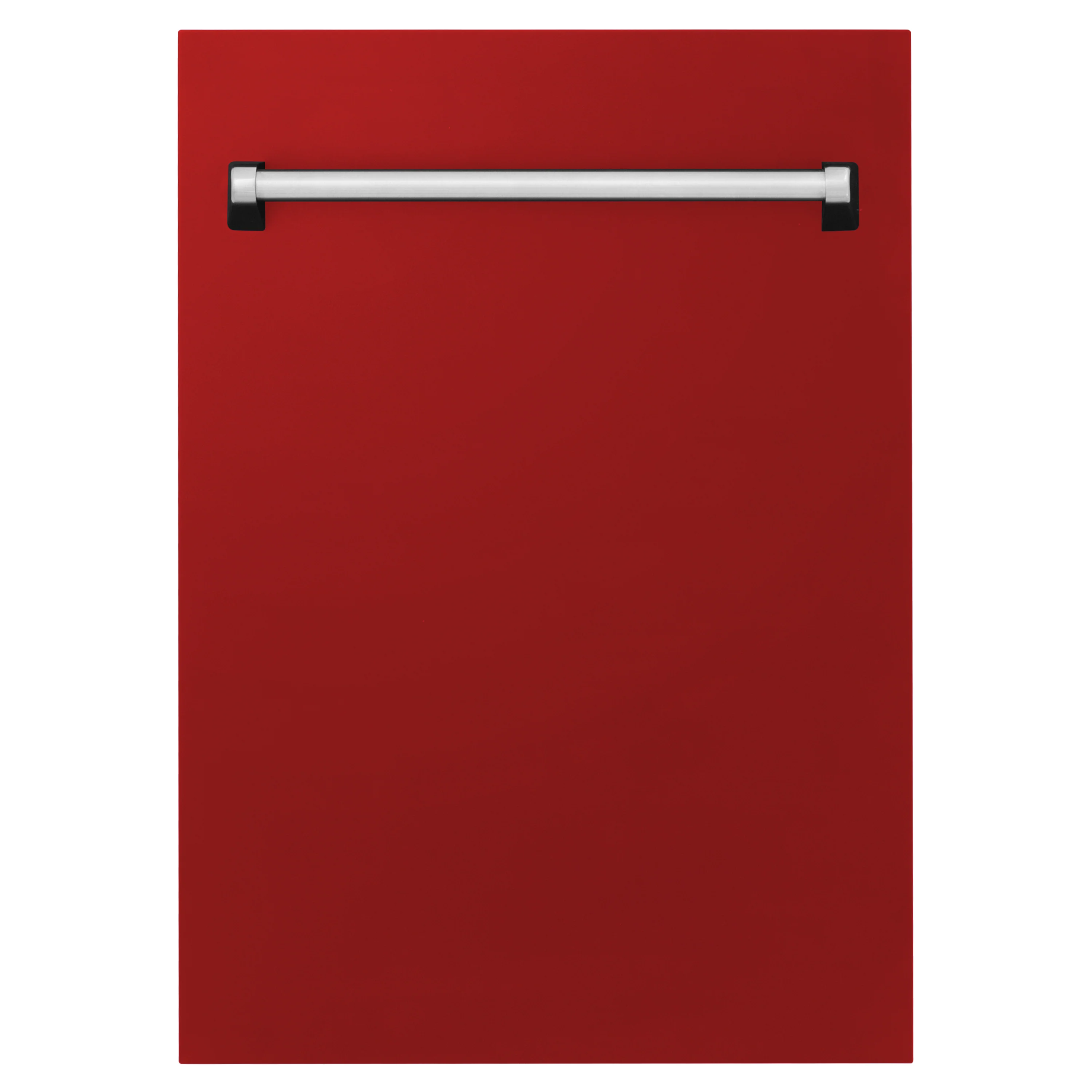 ZLINE 18" Tallac Dishwasher Panel in Red Gloss with Traditional Handle (DPV-RG-18) - Image 4