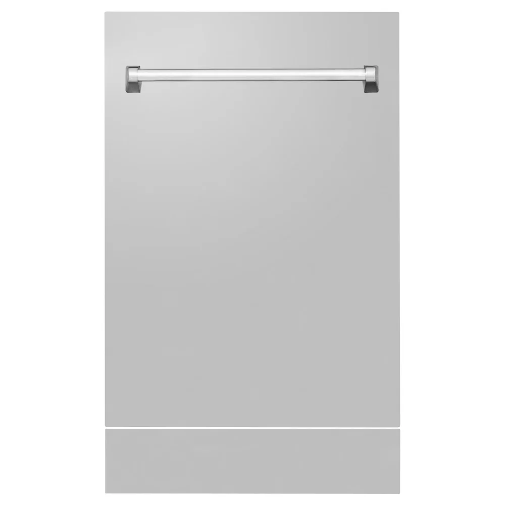 ZLINE 18" Tallac Dishwasher Panel in Stainless Steel with Traditional Handle (DPV-304-18) - Image 2