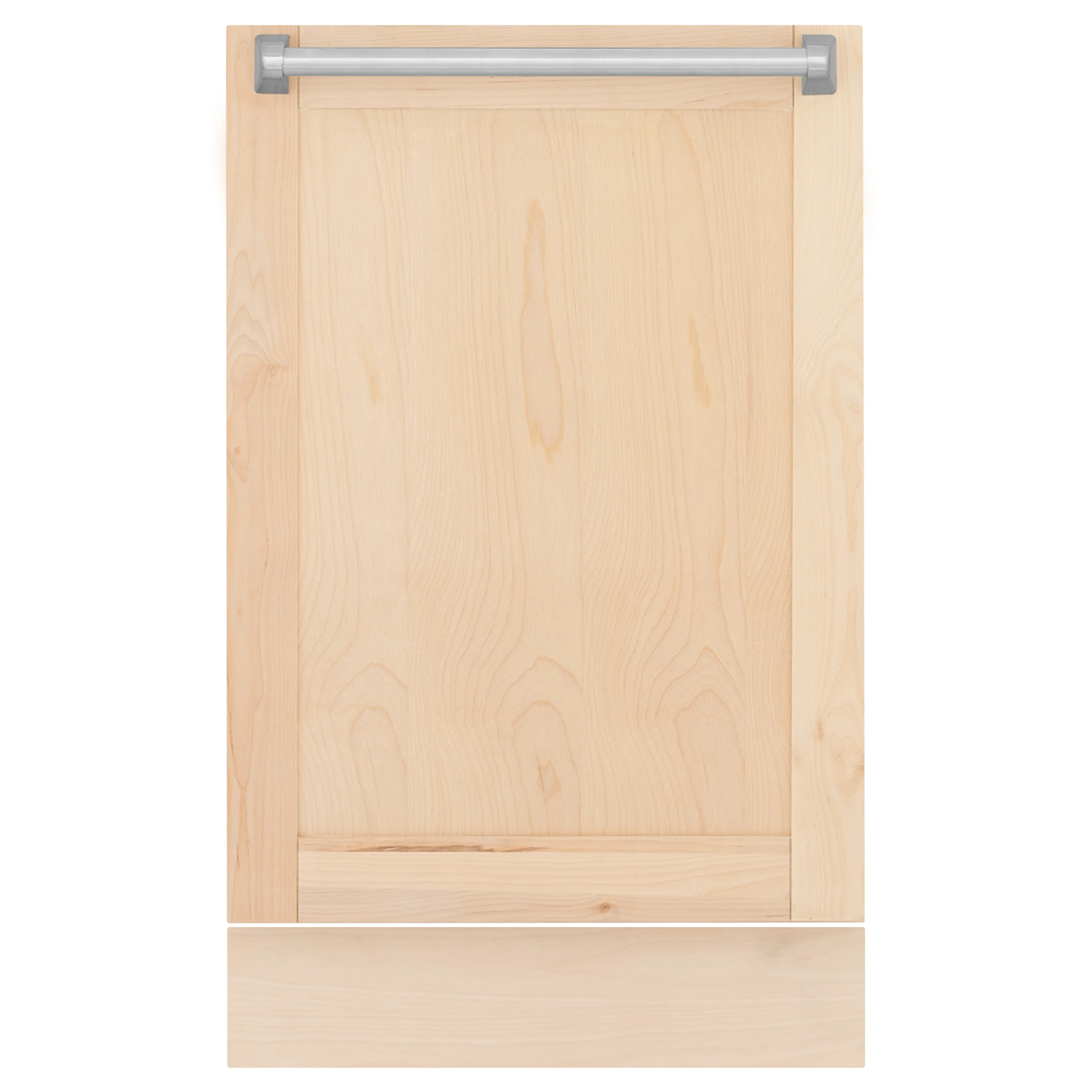 ZLINE 18" Tallac Dishwasher Panel in Unfinished Wood with Traditional Handle (DPV-UF-18) - Image 3