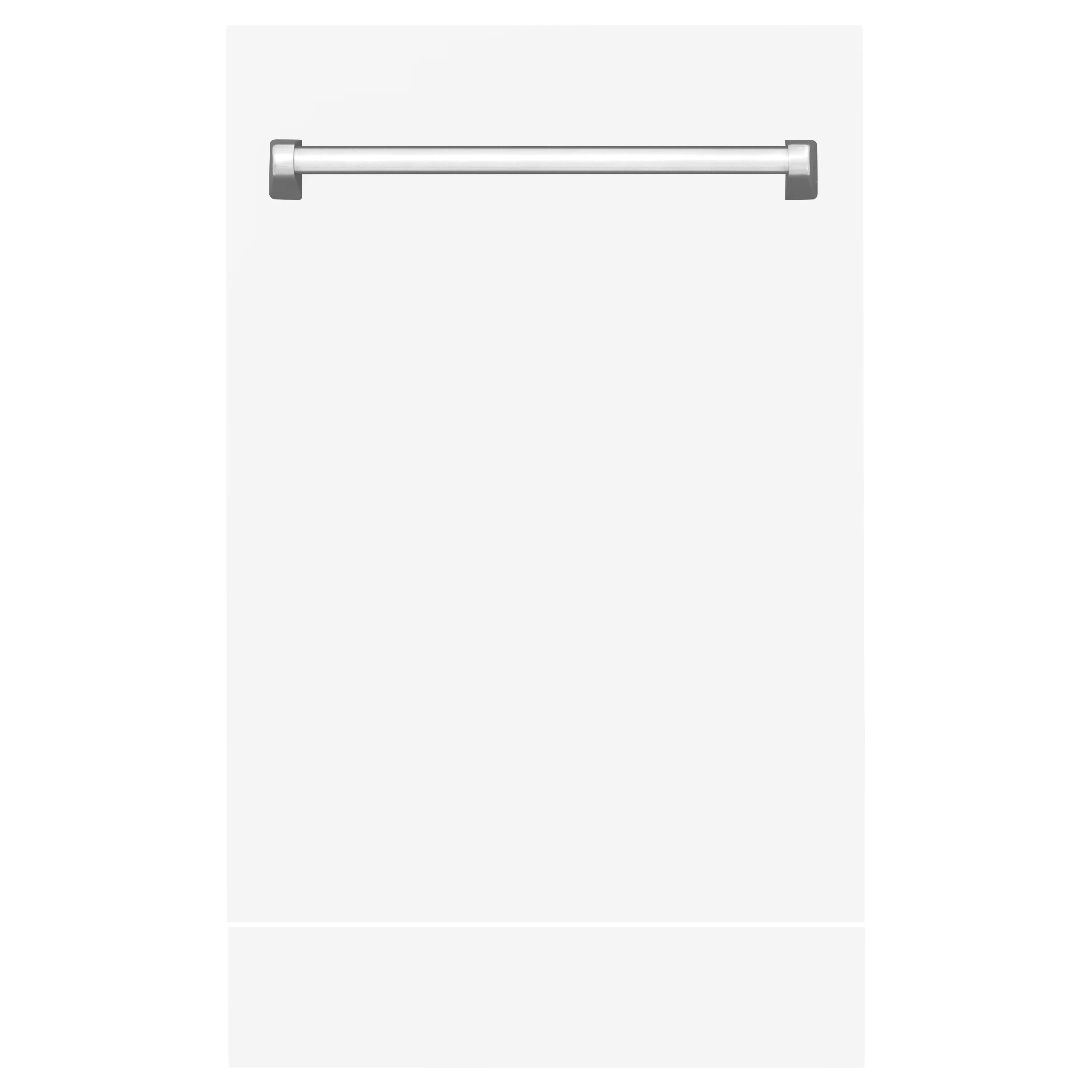 ZLINE 18" Tallac Dishwasher Panel in White Matte with Traditional Handle (DPV-WM-18) - Image 3