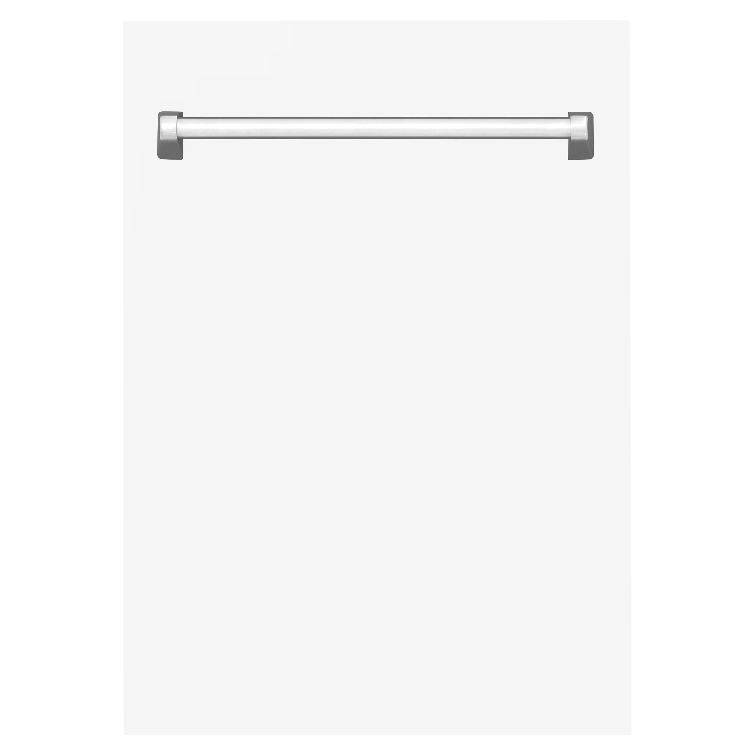 ZLINE 18" Tallac Dishwasher Panel in White Matte with Traditional Handle (DPV-WM-18) - Image 4