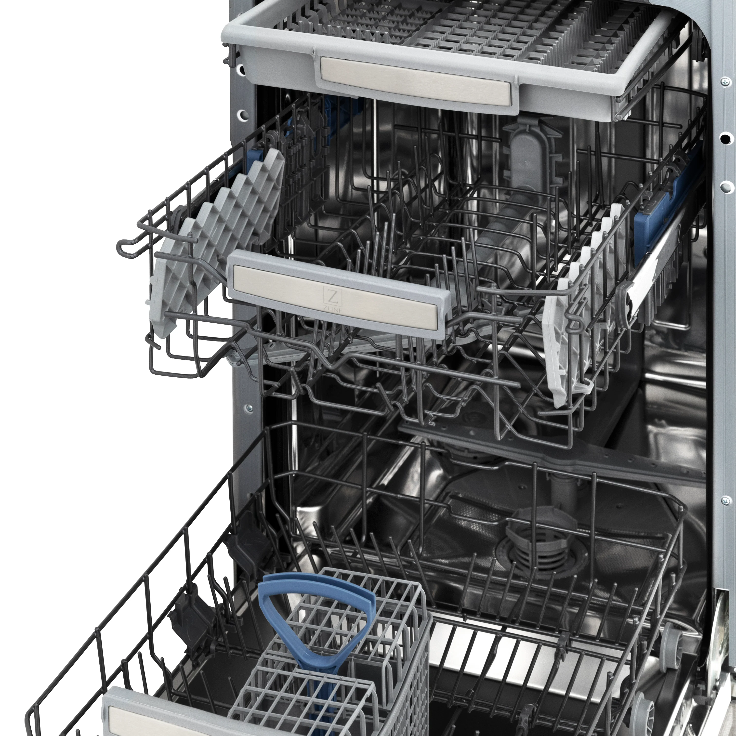 ZLINE 18 in. Tallac Series 3rd Rack Top Control Dishwasher with Satin Stainless Steel Panel and Stainless Steel Tub, 51dBa (DWV-SN-18) - Image 13