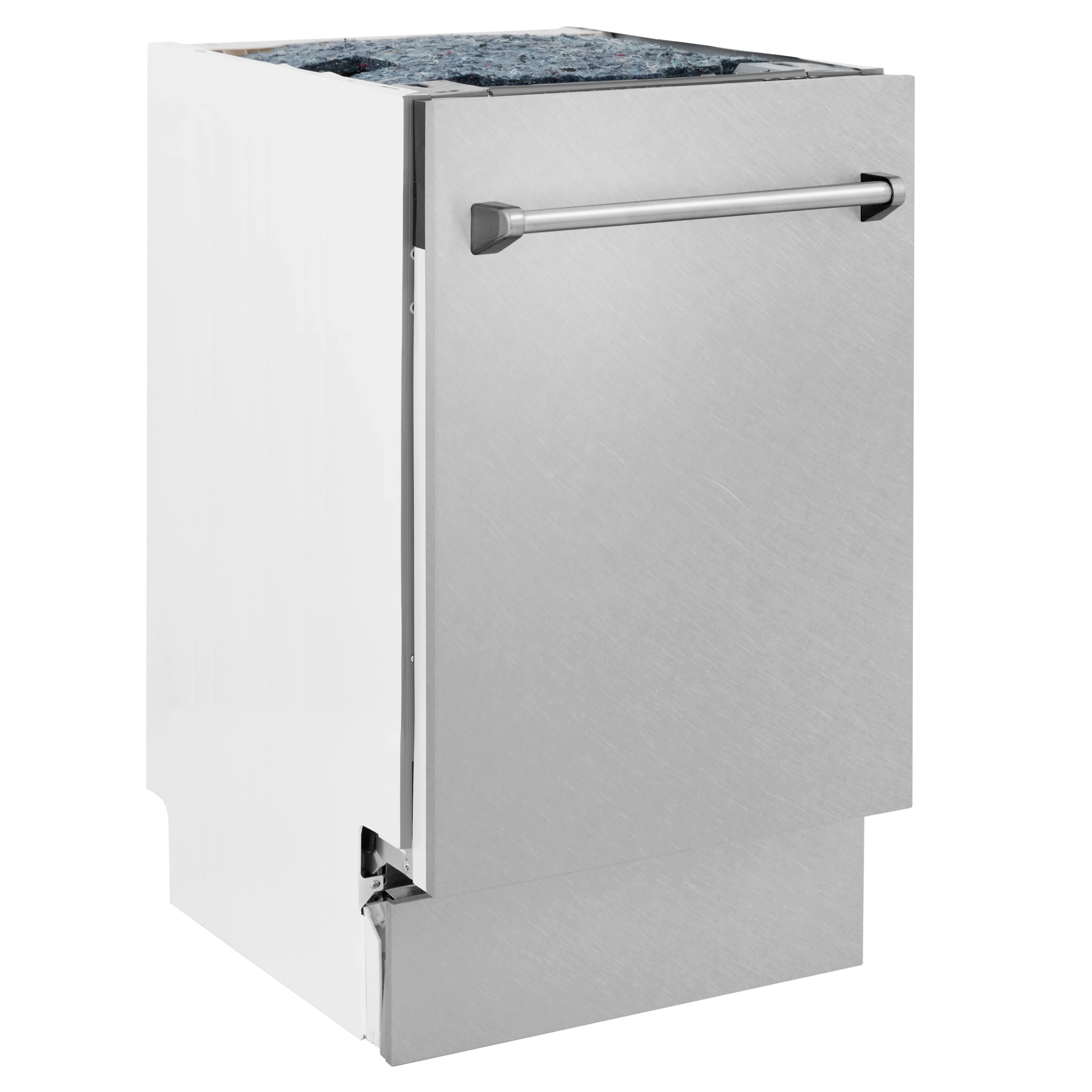 ZLINE 18 in. Tallac Series 3rd Rack Top Control Dishwasher with Satin Stainless Steel Panel and Stainless Steel Tub, 51dBa (DWV-SN-18) - Image 3