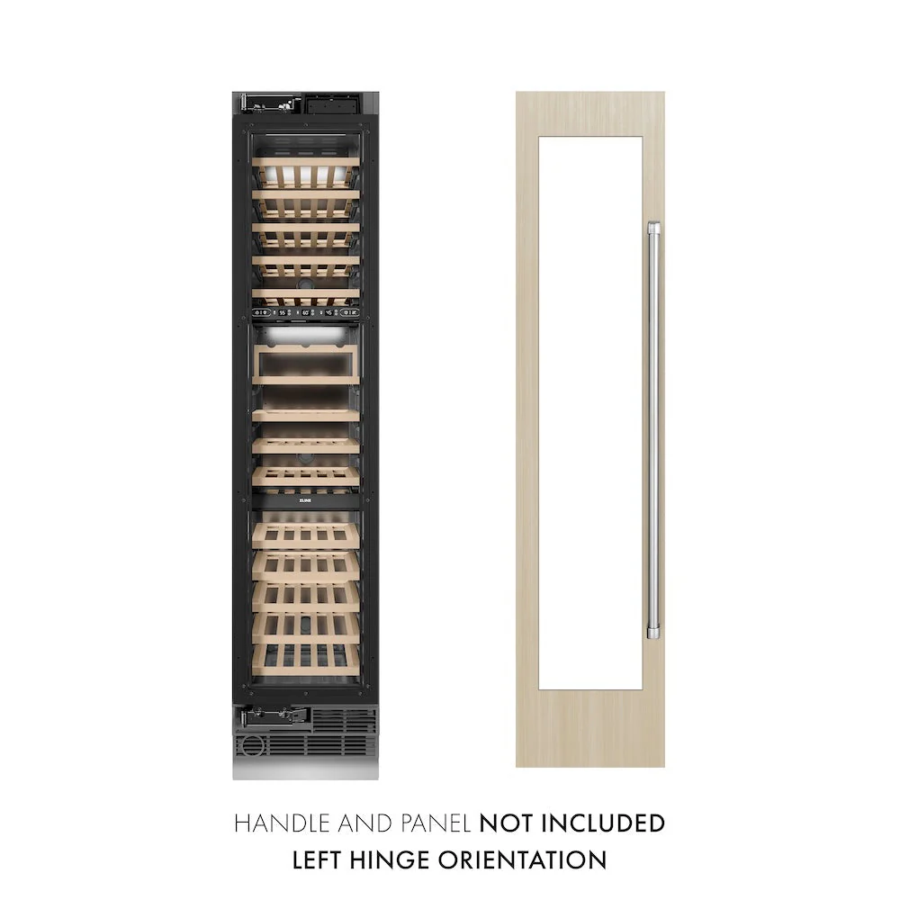 ZLINE 18 in. 9.0 cu. ft. Triple Zone 68 Bottle Panel Ready Left Hinge Column Wine Cooler (RBCWVL-18) - Image 2