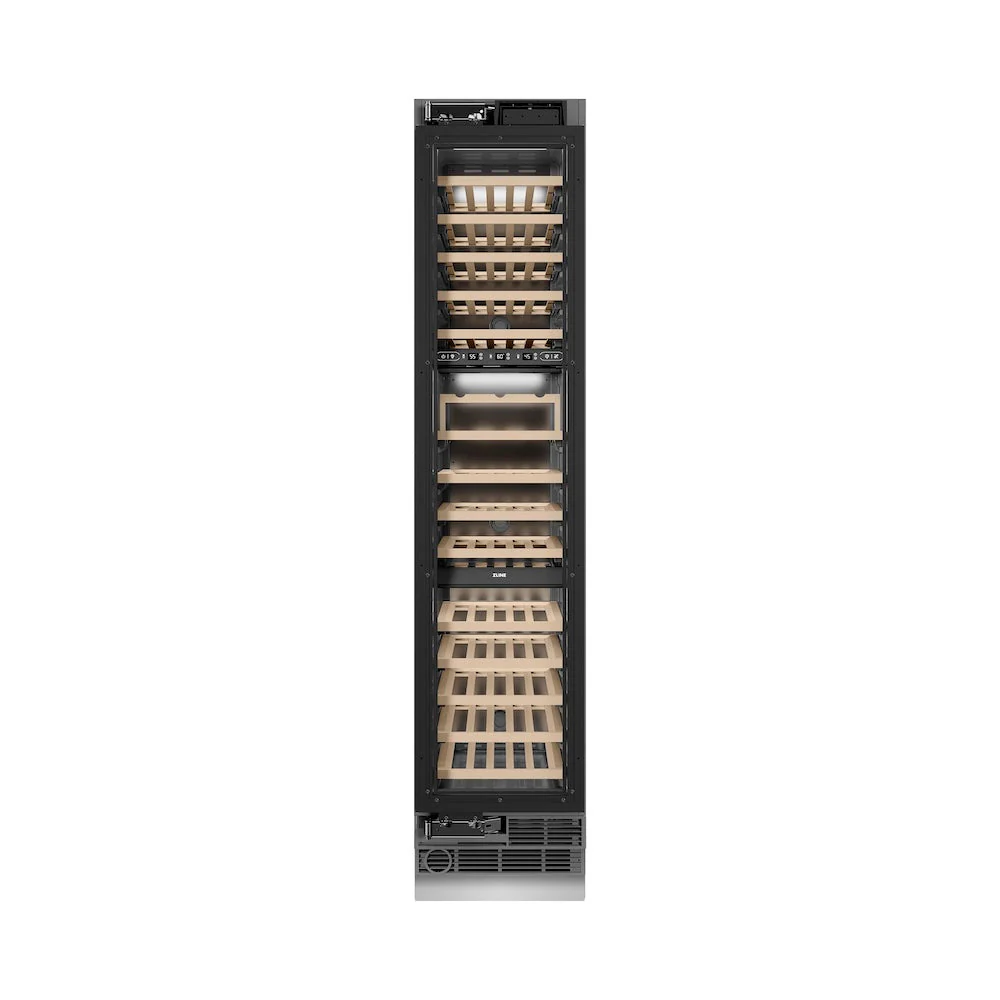 ZLINE 18 in. 9.0 cu. ft. Triple Zone 68 Bottle Panel Ready Left Hinge Column Wine Cooler (RBCWVL-18) - Image 5