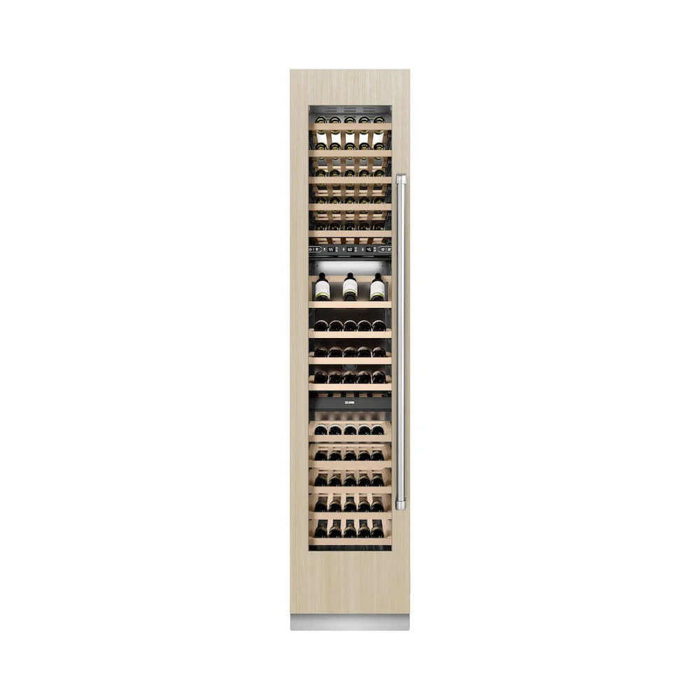 ZLINE 18 in. 9.0 cu. ft. Triple Zone 68 Bottle Panel Ready Left Hinge Column Wine Cooler (RBCWVL-18) - Image 8