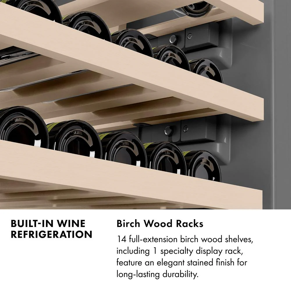 ZLINE 18 in. 9.0 cu. ft. Triple Zone 68 Bottle Panel Ready Right Hinge Column Wine Cooler (RBCWVR-18) - Image 15