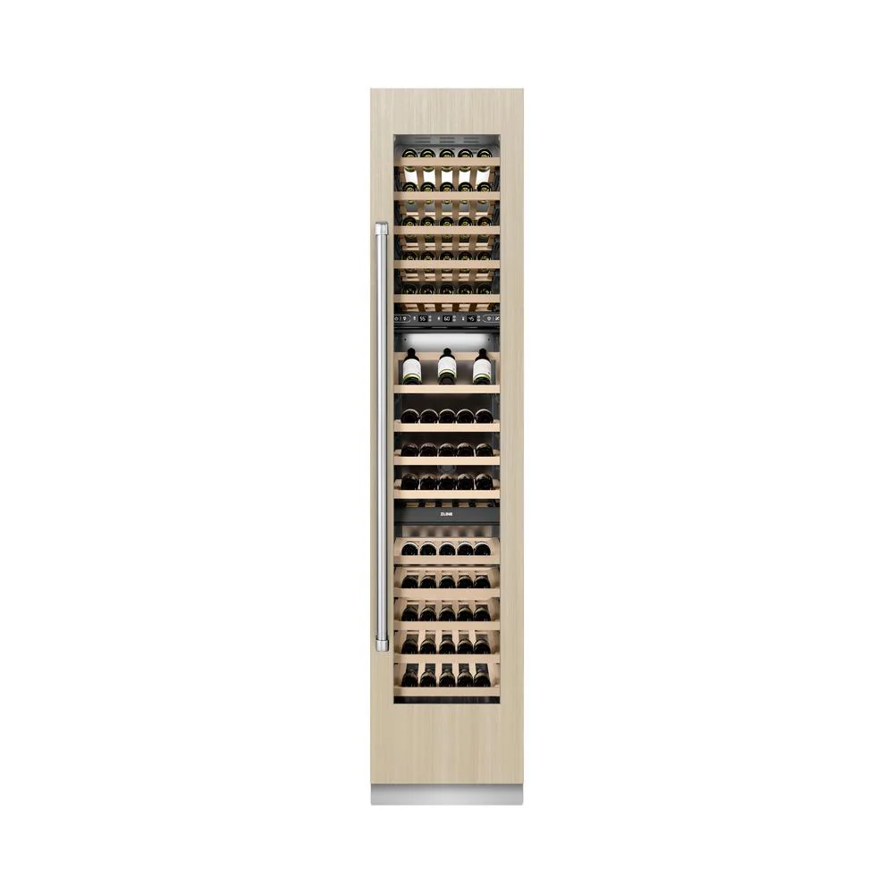 ZLINE 18 in. 9.0 cu. ft. Triple Zone 68 Bottle Panel Ready Right Hinge Column Wine Cooler (RBCWVR-18) - Image 8