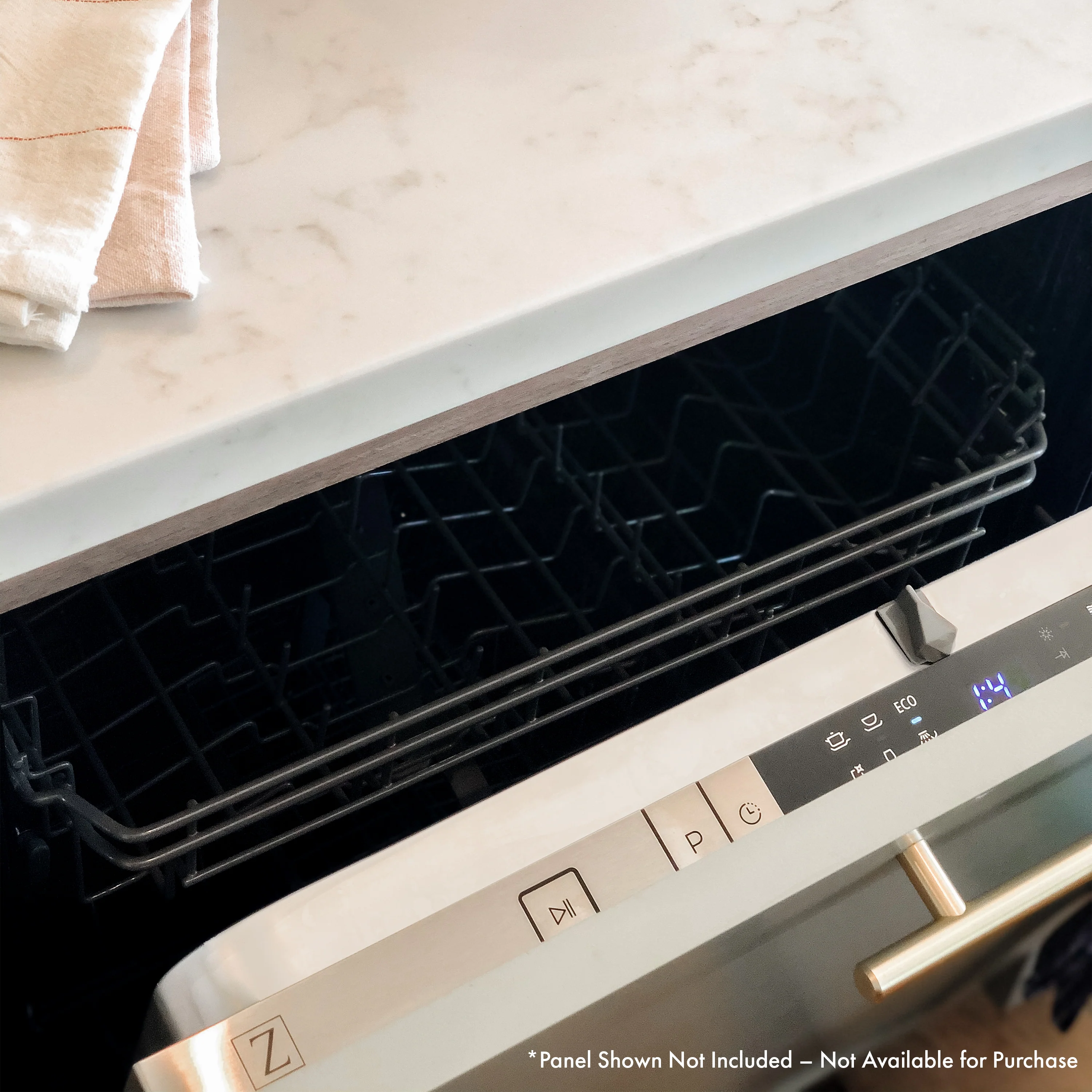 ZLINE 24 in. Panel Ready Top Control Dishwasher with Stainless Steel Tub, 52dBa (DW7713-24) - Image 11