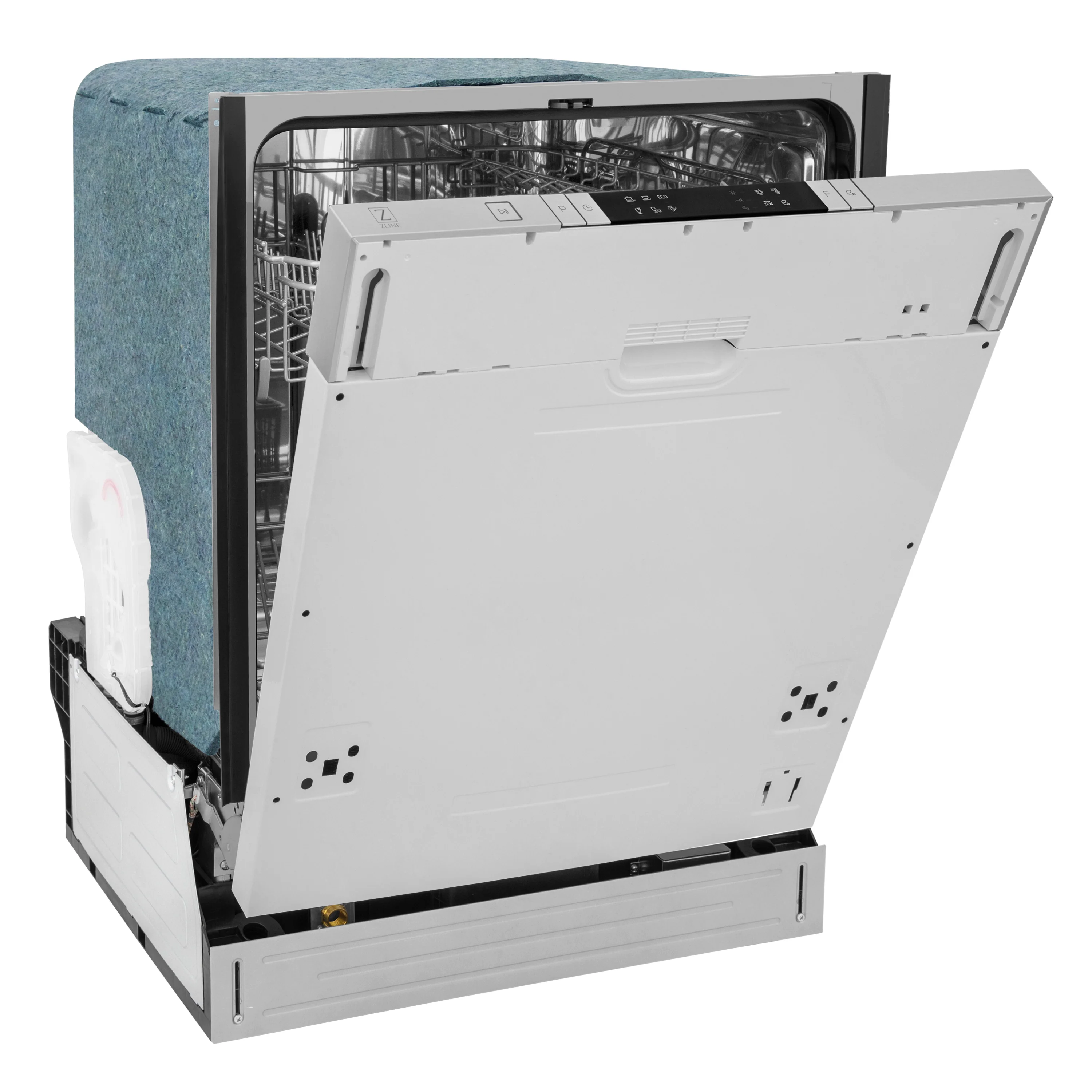 ZLINE 24 in. Panel Ready Top Control Dishwasher with Stainless Steel Tub, 52dBa (DW7713-24) - Image 9