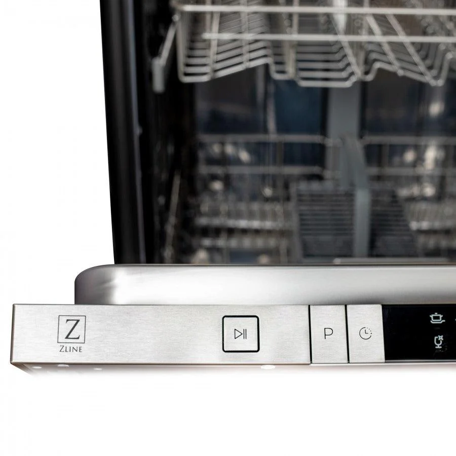 ZLINE 24 in. Top Control Dishwasher with Unfinished Wooden Panel and Traditional Style Handle, 52dBa (DW-UF-H-24) - Image 6