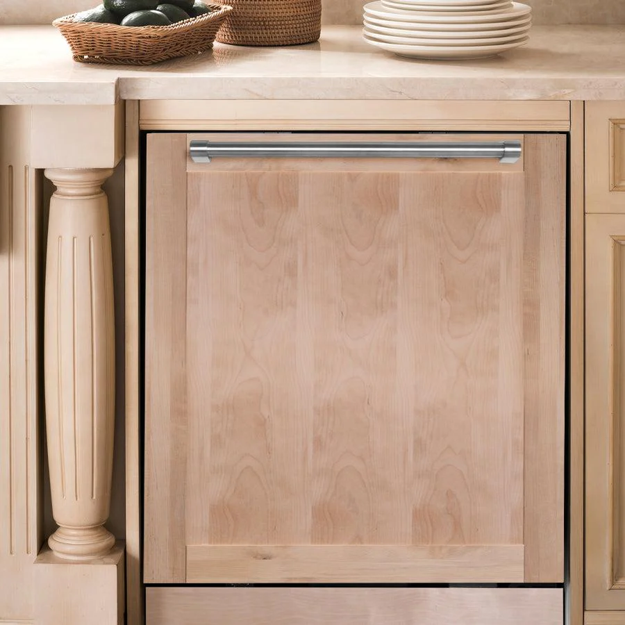 ZLINE 24 in. Top Control Dishwasher with Unfinished Wooden Panel and Traditional Style Handle, 52dBa (DW-UF-H-24) - Image 8