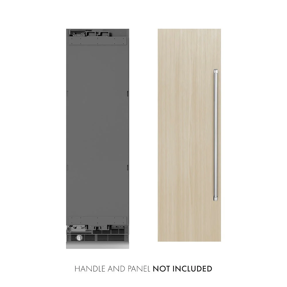 ZLINE 24 in. 12.4 cu. ft. Panel Ready Column Freezer with Graphite Gray Interior (RBCFV-24) - Image 2