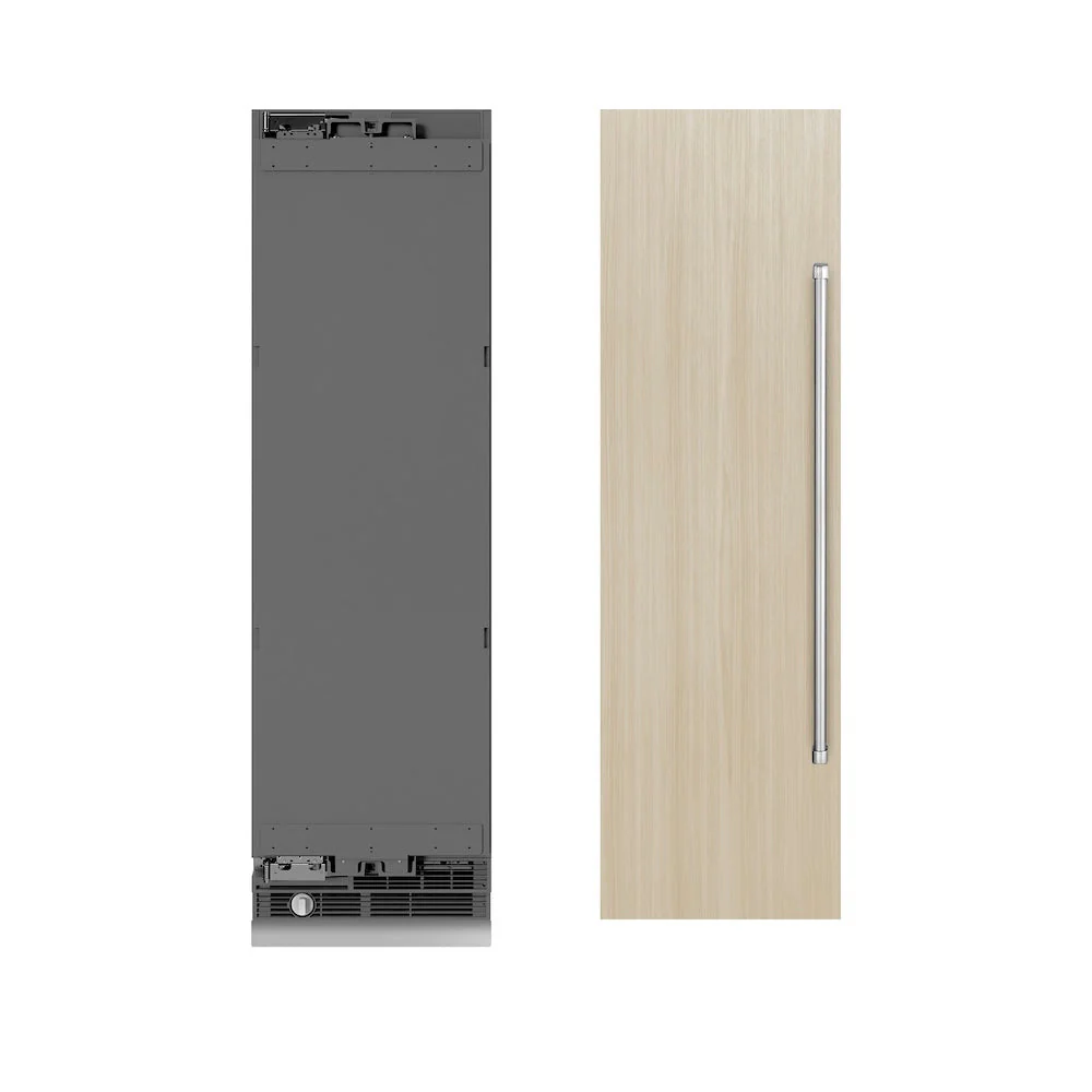 ZLINE 24 in. 12.4 cu. ft. Panel Ready Column Freezer with Graphite Gray Interior (RBCFV-24) - Image 3