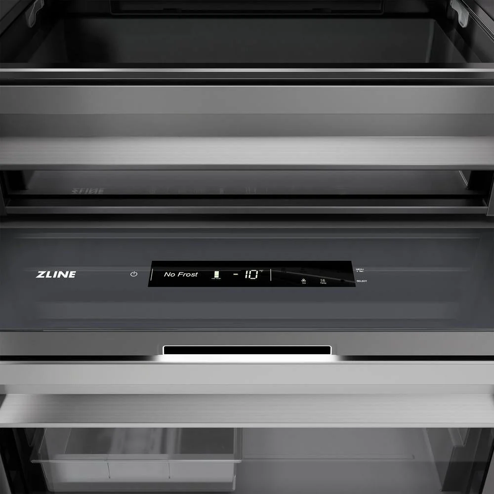 ZLINE 24 in. 12.4 cu. ft. Column Freezer in Stainless Steel with Graphite Gray Interior (RCFV-304-24) - Image 3