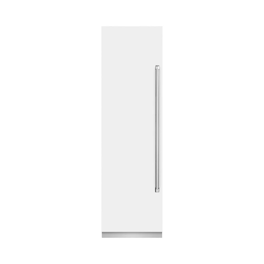 ZLINE 24 in. 12.4 cu. ft. Column Freezer in White Matte with Graphite Gray Interior (RCFV-WM-24) - Image 2
