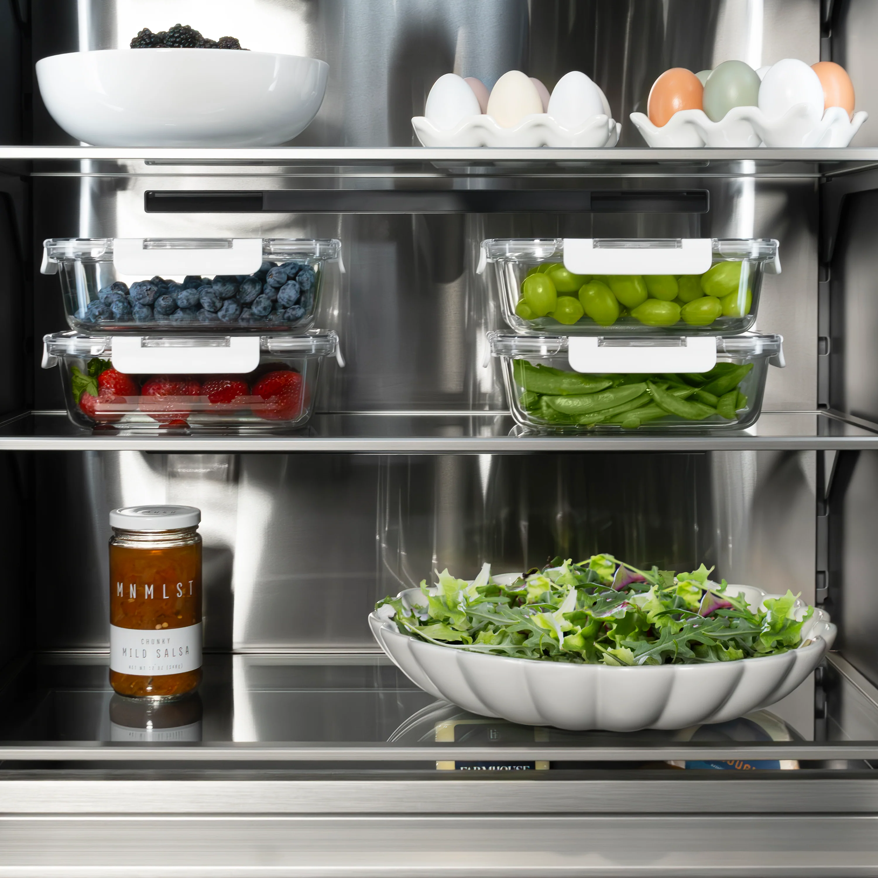 ZLINE 24 in. 12.5 cu. ft. Column Refrigerator in Satin Stainless Steel with Graphite Gray Interior (RCRV-SN-24) - Image 11