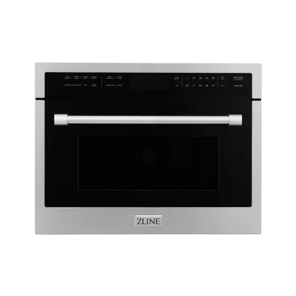 ZLINE 24 in. 1.6 cu. ft. Built-in Convection Microwave Oven in Stainless Steel with Speed and Sensor Cooking (MWO-24) - Image 4