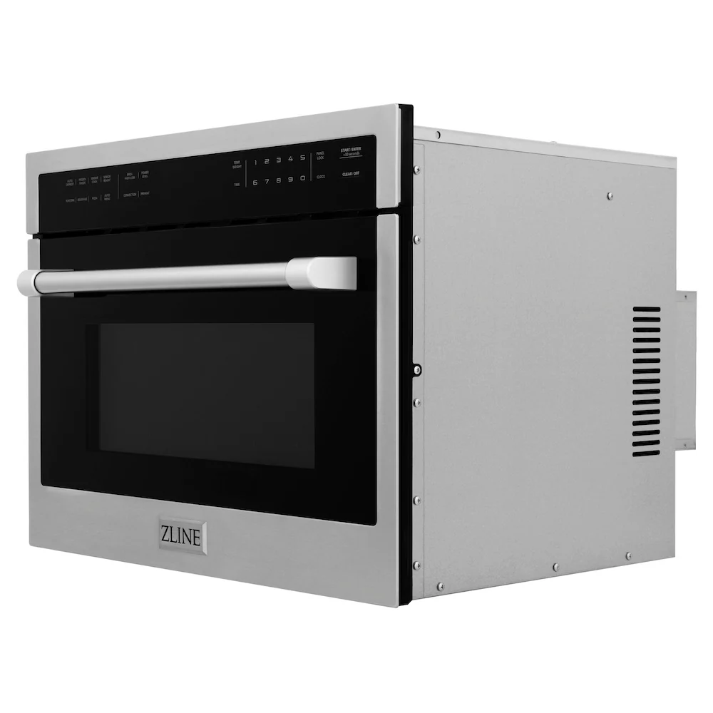 ZLINE 24 in. 1.6 cu. ft. Built-in Convection Microwave Oven in Stainless Steel with Speed and Sensor Cooking (MWO-24) - Image 7