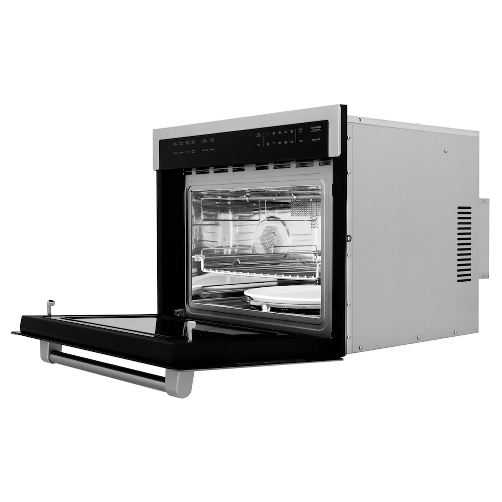 ZLINE 24 in. 1.6 cu. ft. Built-in Convection Microwave Oven in Stainless Steel with Speed and Sensor Cooking (MWO-24) - Image 8