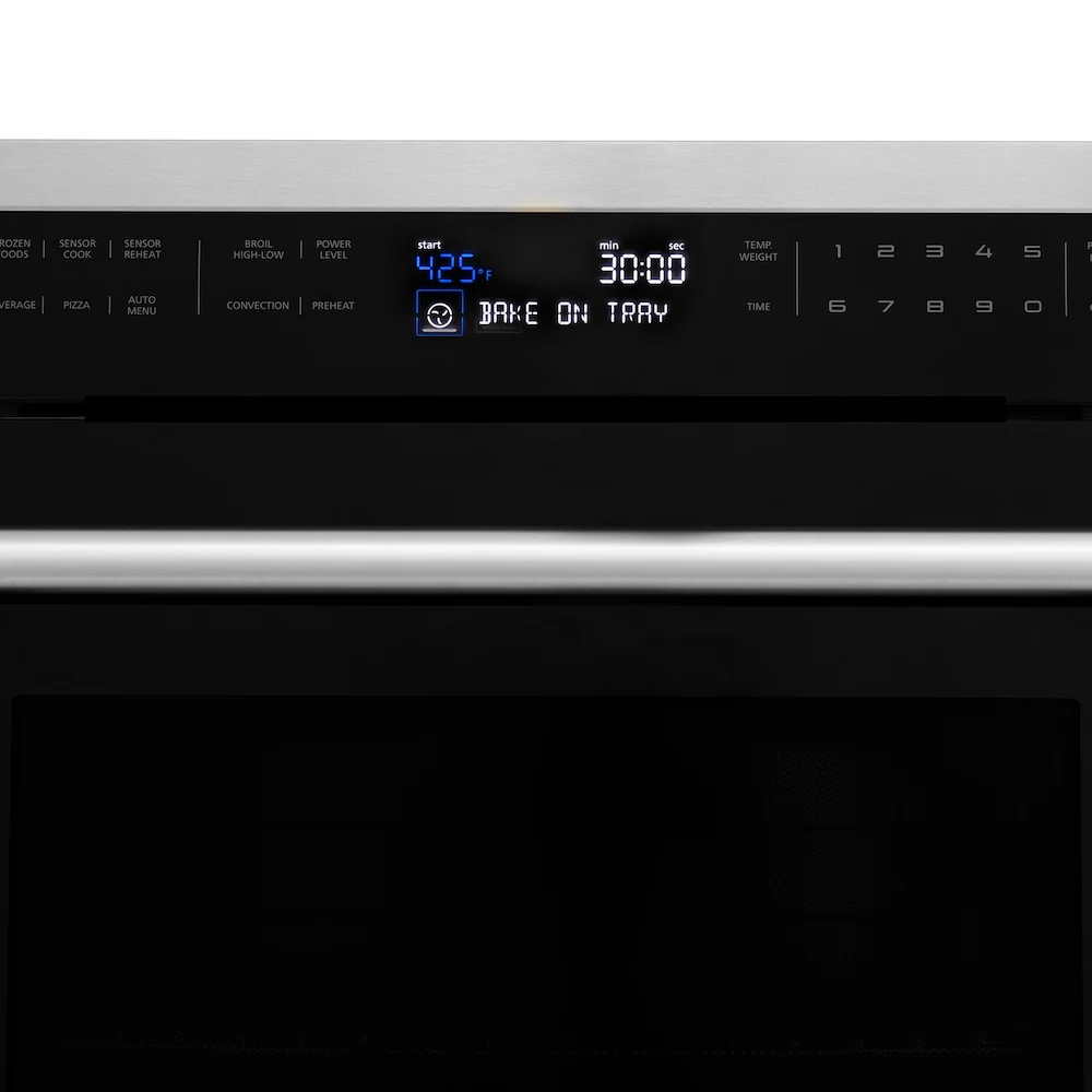 ZLINE 24 in. 1.6 cu. ft. Built-in Convection Microwave Oven in Stainless Steel with Speed and Sensor Cooking (MWO-24) - Image 9