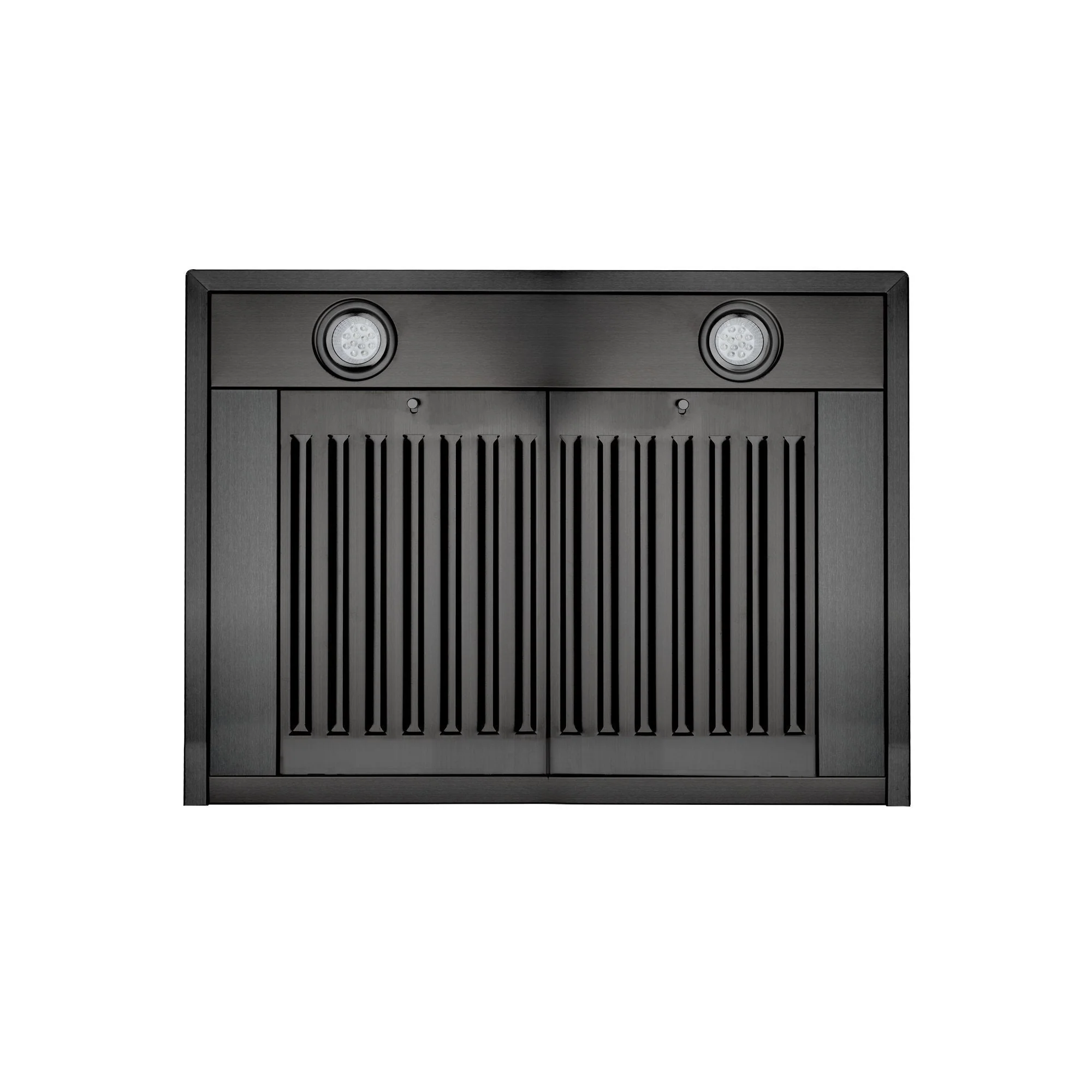 ZLINE 24" Convertible Wall Mount Range Hood in Black Stainless Steel with Set of 2 Charcoal Filters, LED lighting and Dishwasher-Safe Baffle Filters (BSKBN-CF-24) - Image 5