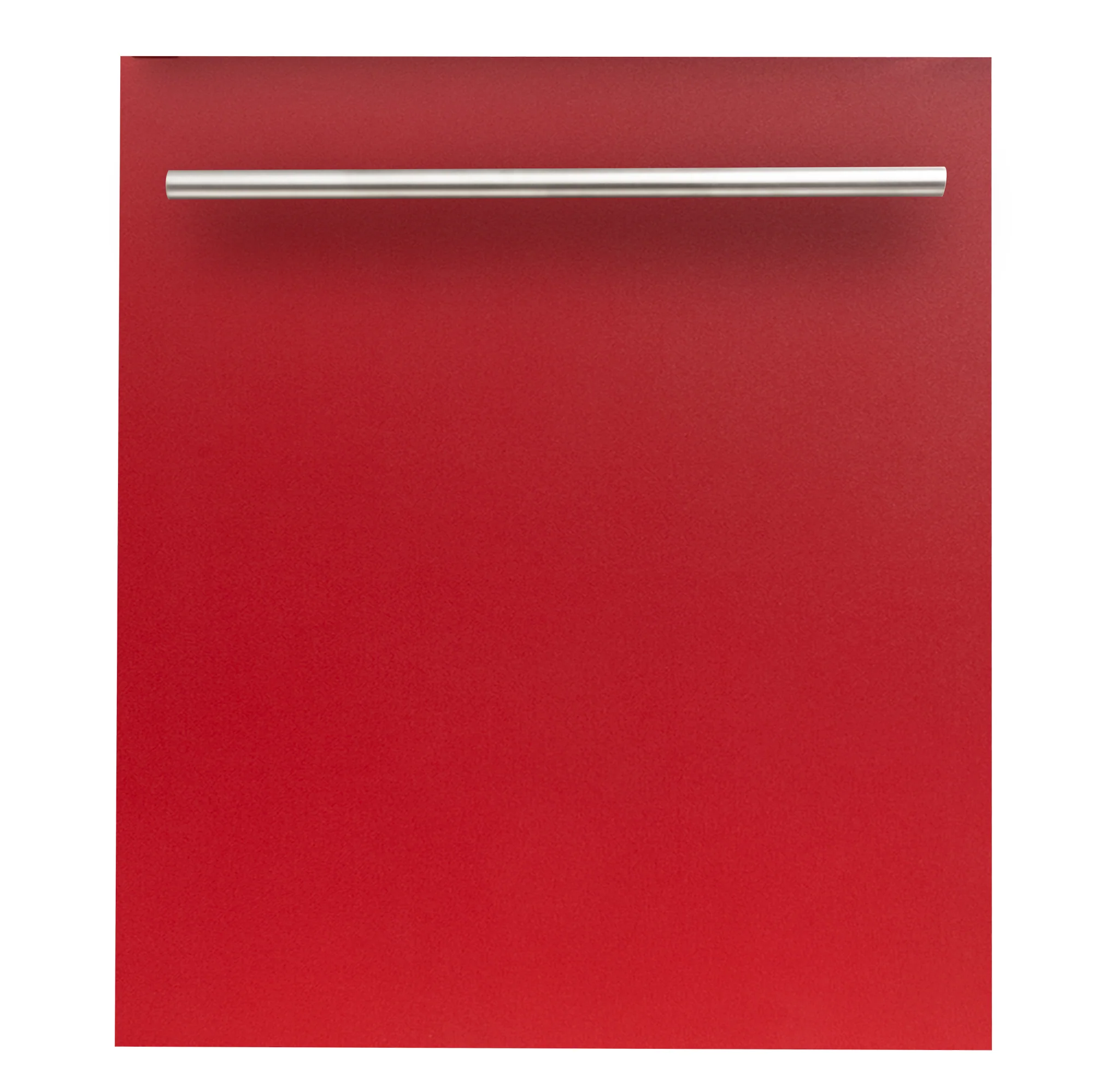 ZLINE 24" Dishwasher Panel in Red Matte with Modern Handle (DP-RM-H-24)