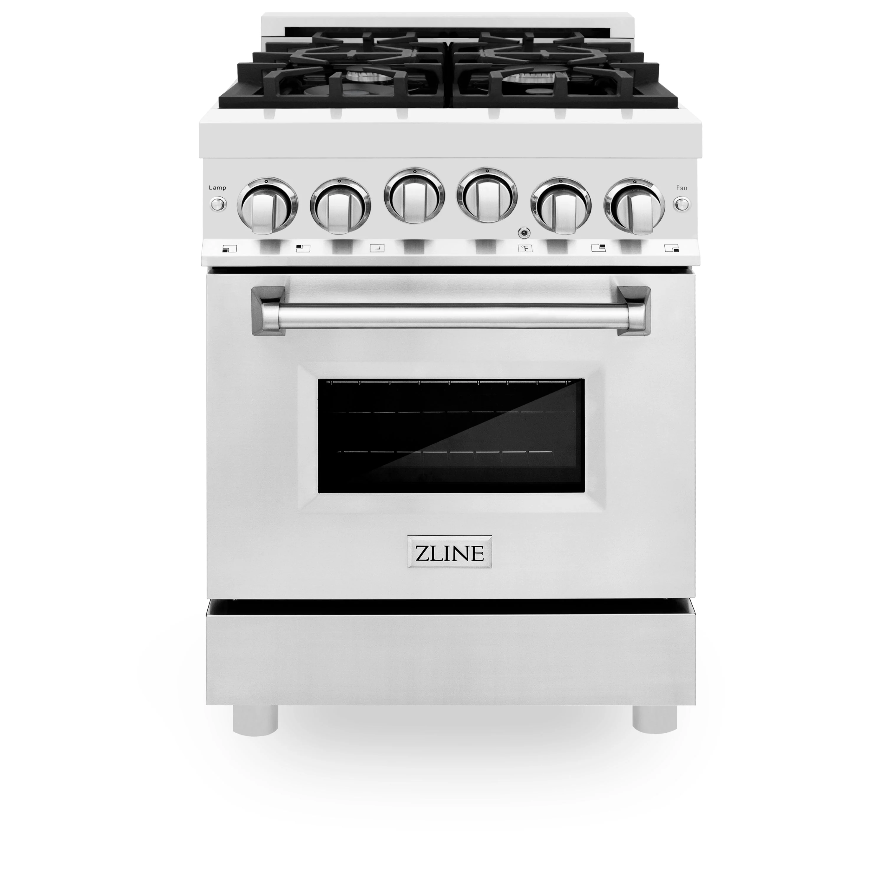 ZLINE 24" 2.8 cu. ft. Range with Gas Stove and Gas Oven in Stainless Steel (RG24) - Image 3