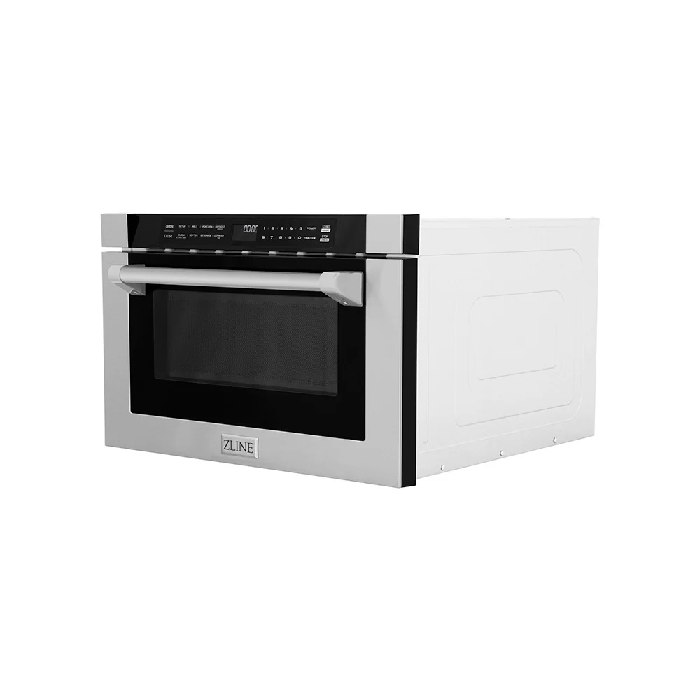 ZLINE 24 in. 1.2 cu. ft. Built-in Microwave Drawer with a Traditional Handle in Stainless Steel, Open Box-Great Condition - Image 6
