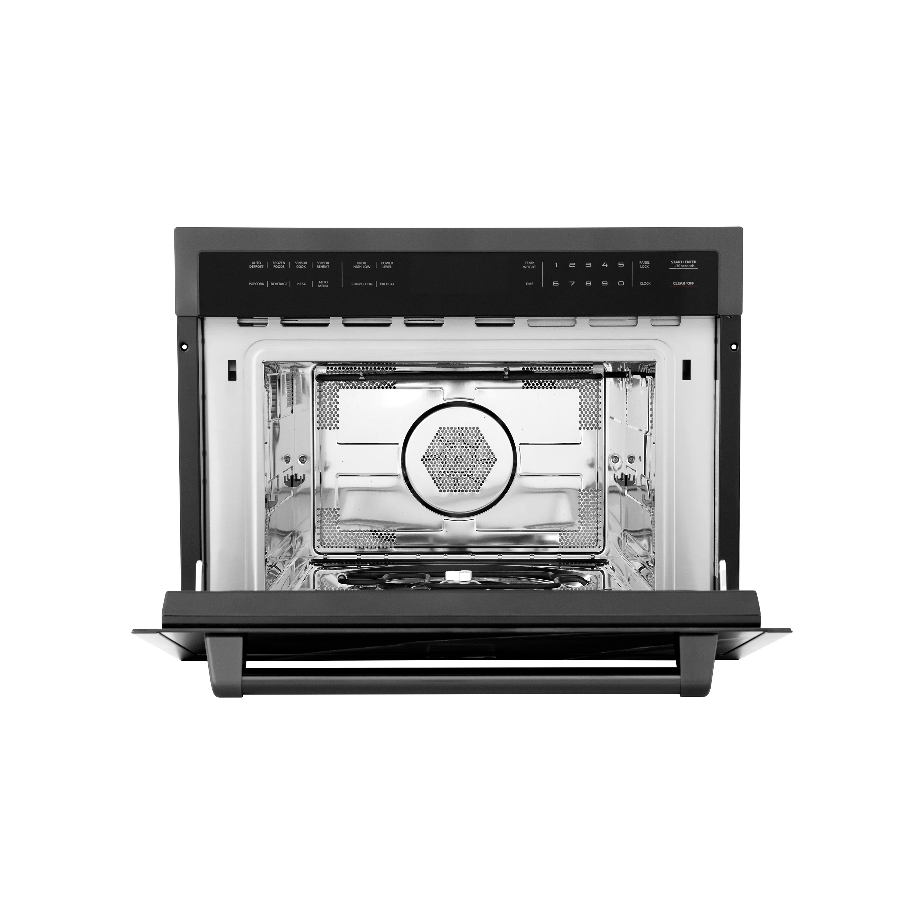 ZLINE 24 in. 1.6 cu ft. Built-in Convection Microwave Oven in Black Stainless Steel with Speed and Sensor Cooking, Open Box-Good Condition - Image 3