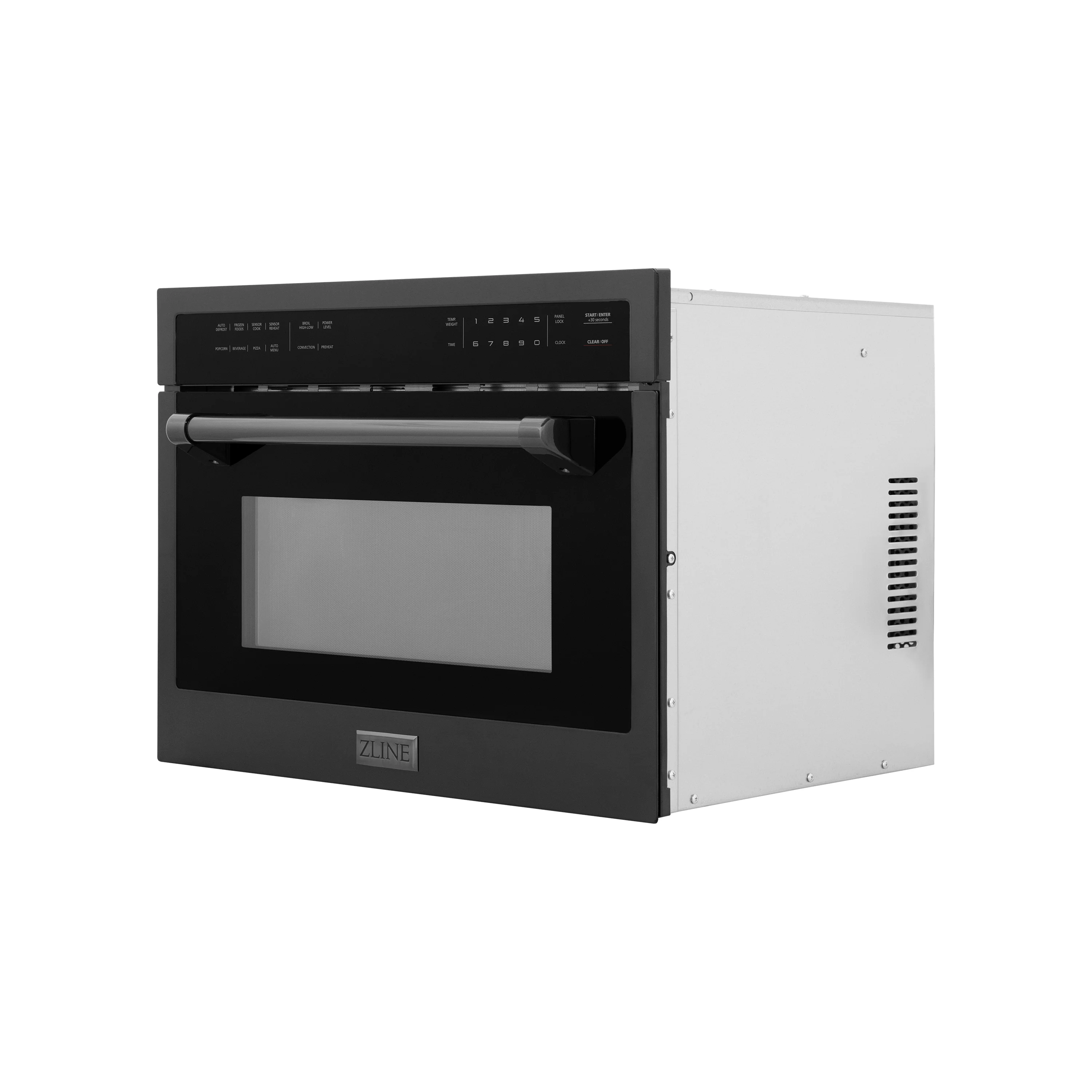ZLINE 24 in. 1.6 cu ft. Built-in Convection Microwave Oven in Black Stainless Steel with Speed and Sensor Cooking, Open Box-Good Condition - Image 4
